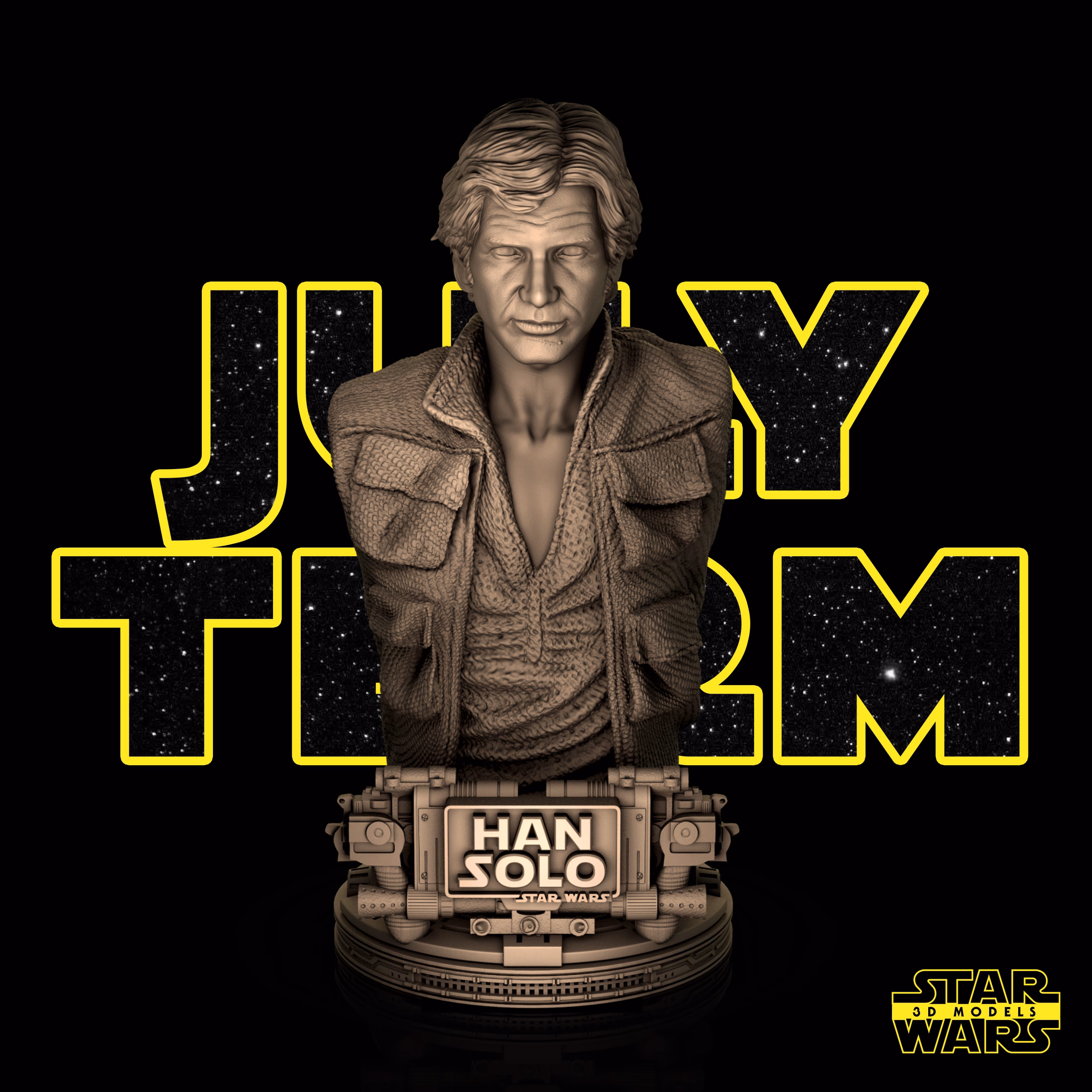 Han Solo Bust StarWars (VERIFIED) - Image 3