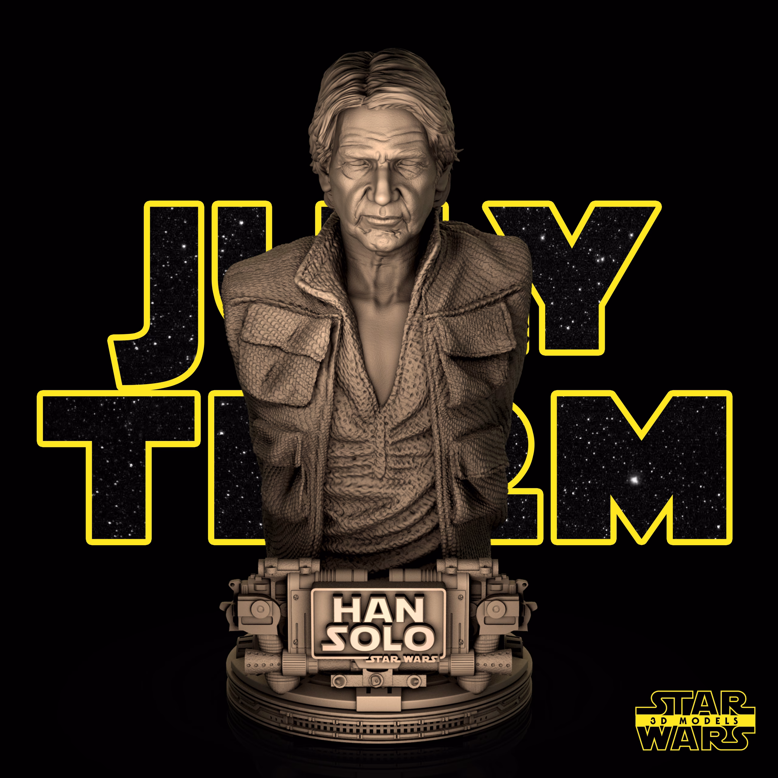 Han Solo Bust StarWars (VERIFIED) - Image 4