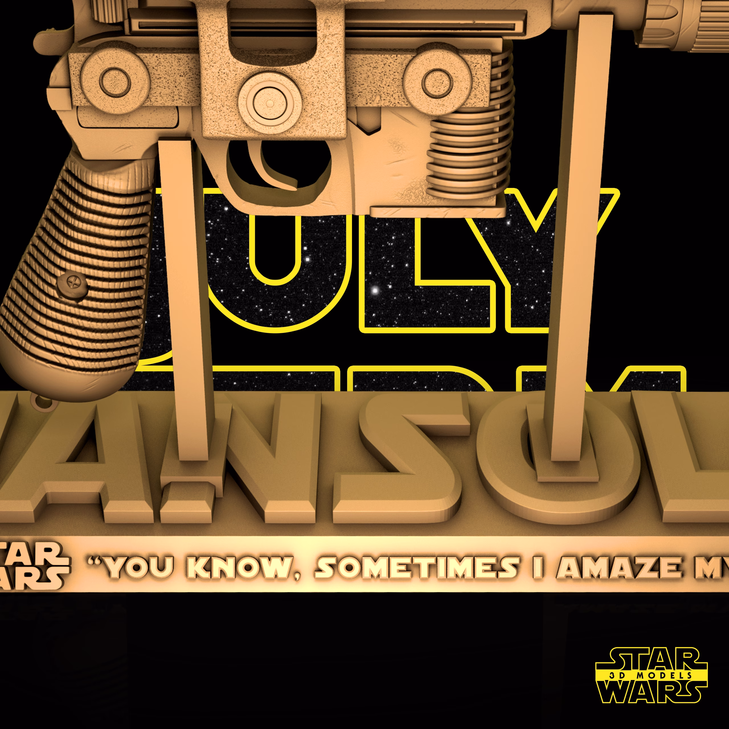 Han Solo Blastech DL-44 StarWars (VERIFIED) - Image 6