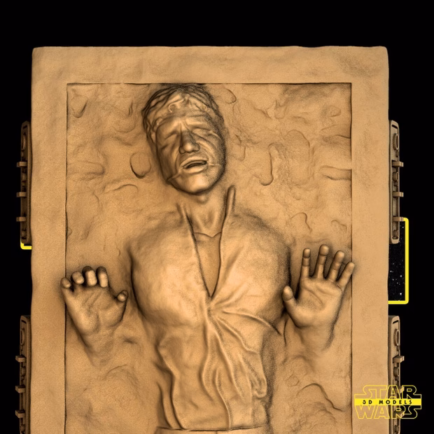 Han Solo On Carbonite Sculpture StarWars (VERIFIED) - Image 7