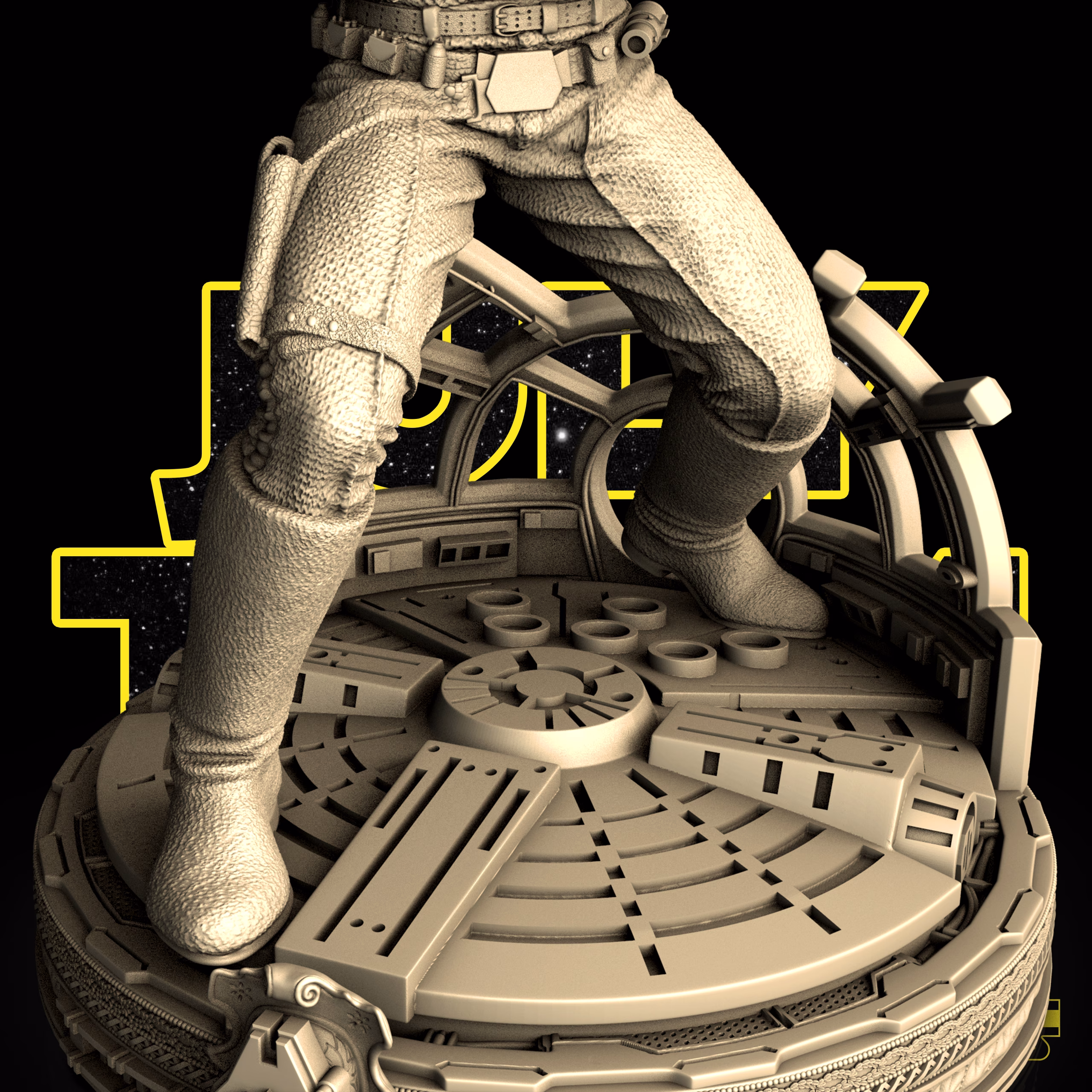 Han Solo Sculpture StarWars (VERIFIED) - Image 8