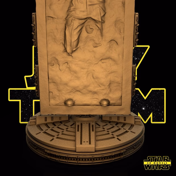 Han Solo On Carbonite Sculpture StarWars (VERIFIED) - Image 9