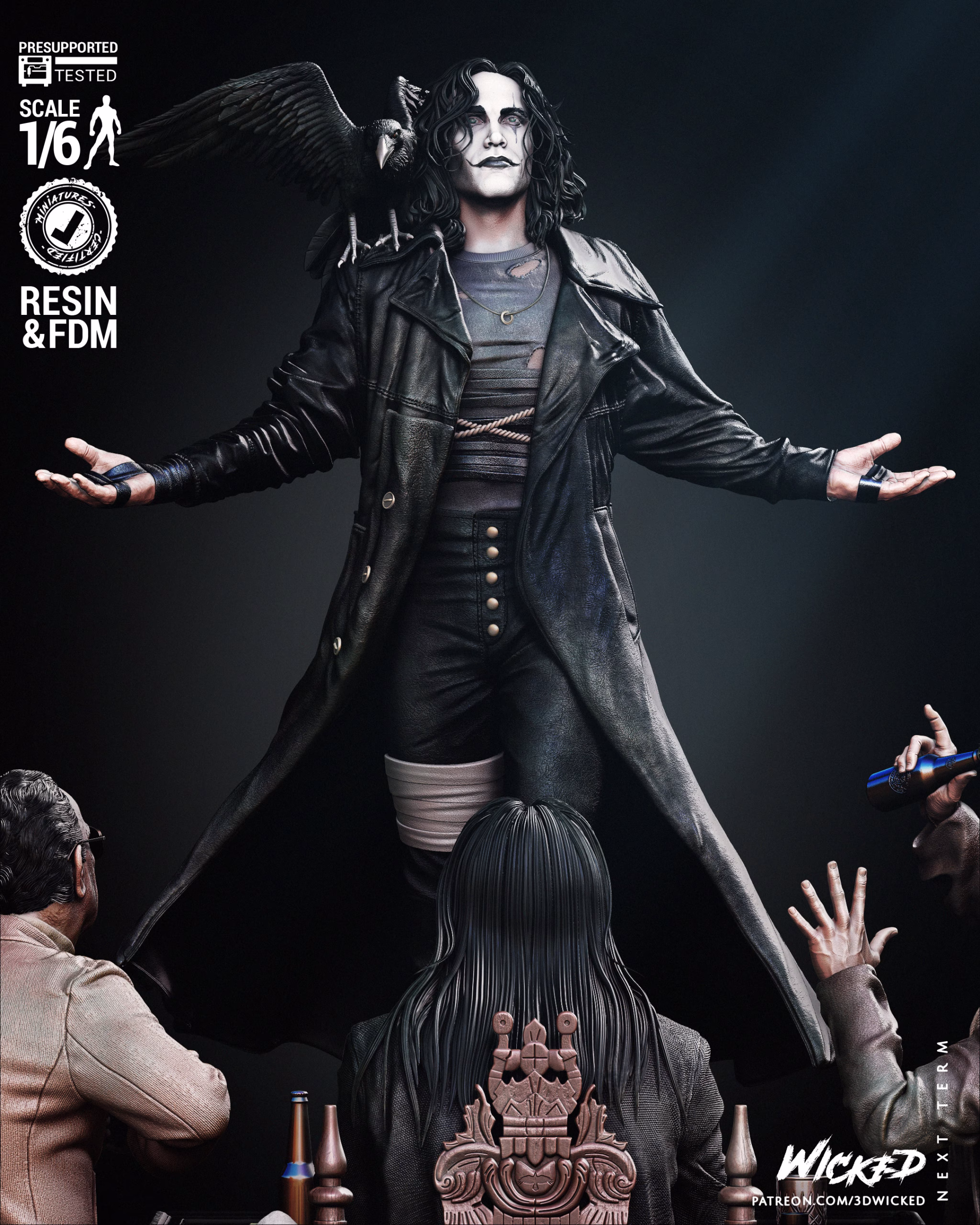The Crow Diorama STL file for 3D printing