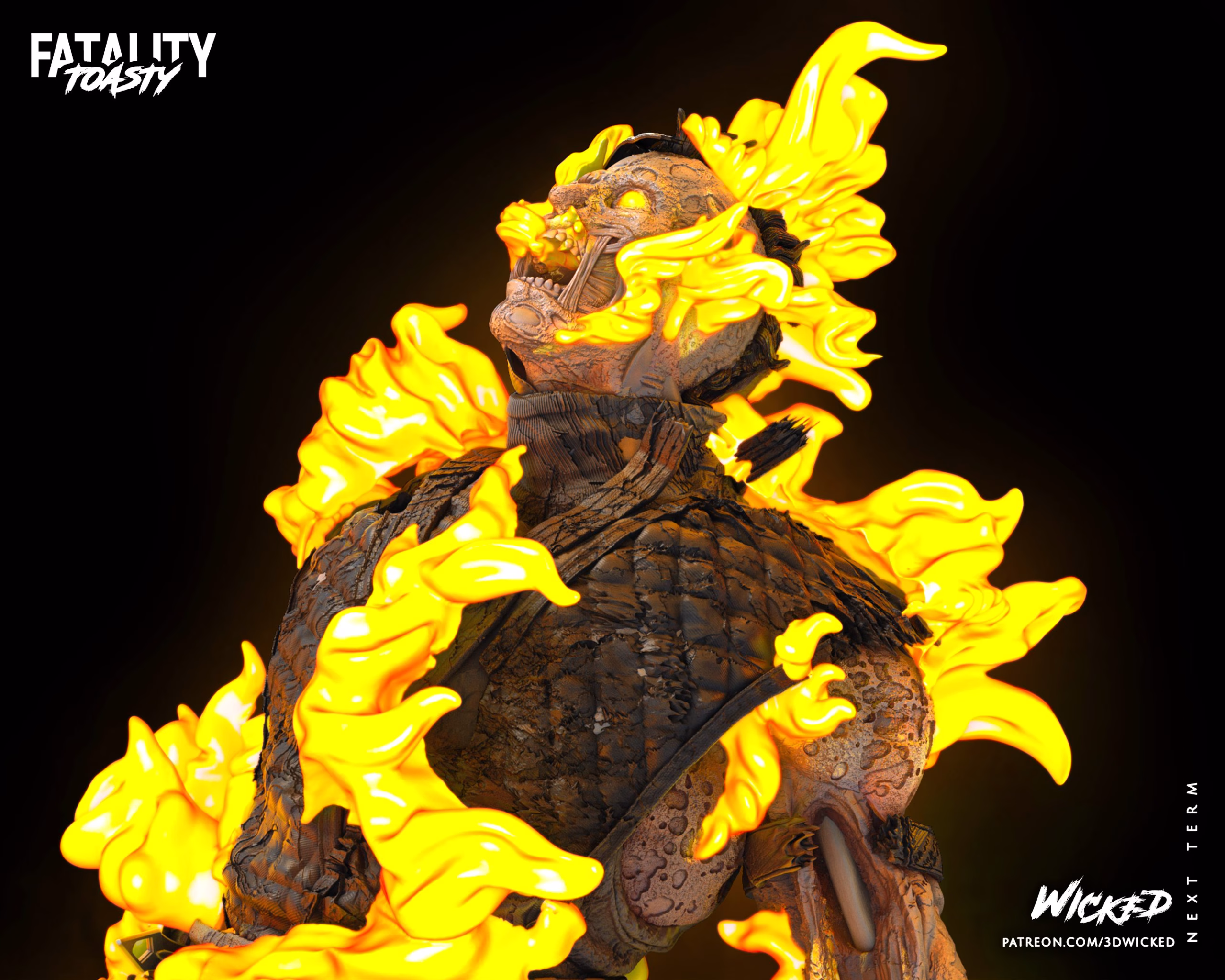 Scorpion Vs Sub Zero Diorama TOASTY Sculpture (VERIFIED) - Image 13