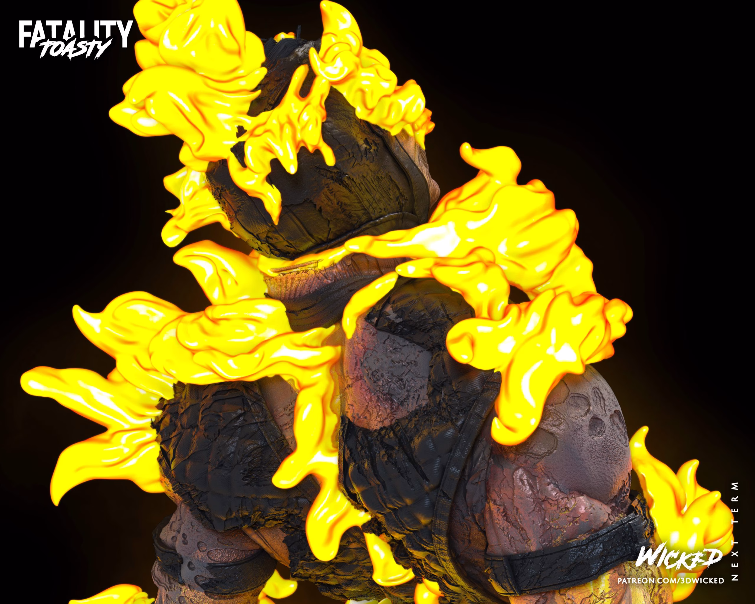 Scorpion Vs Sub Zero Diorama TOASTY Sculpture (VERIFIED) - Image 21