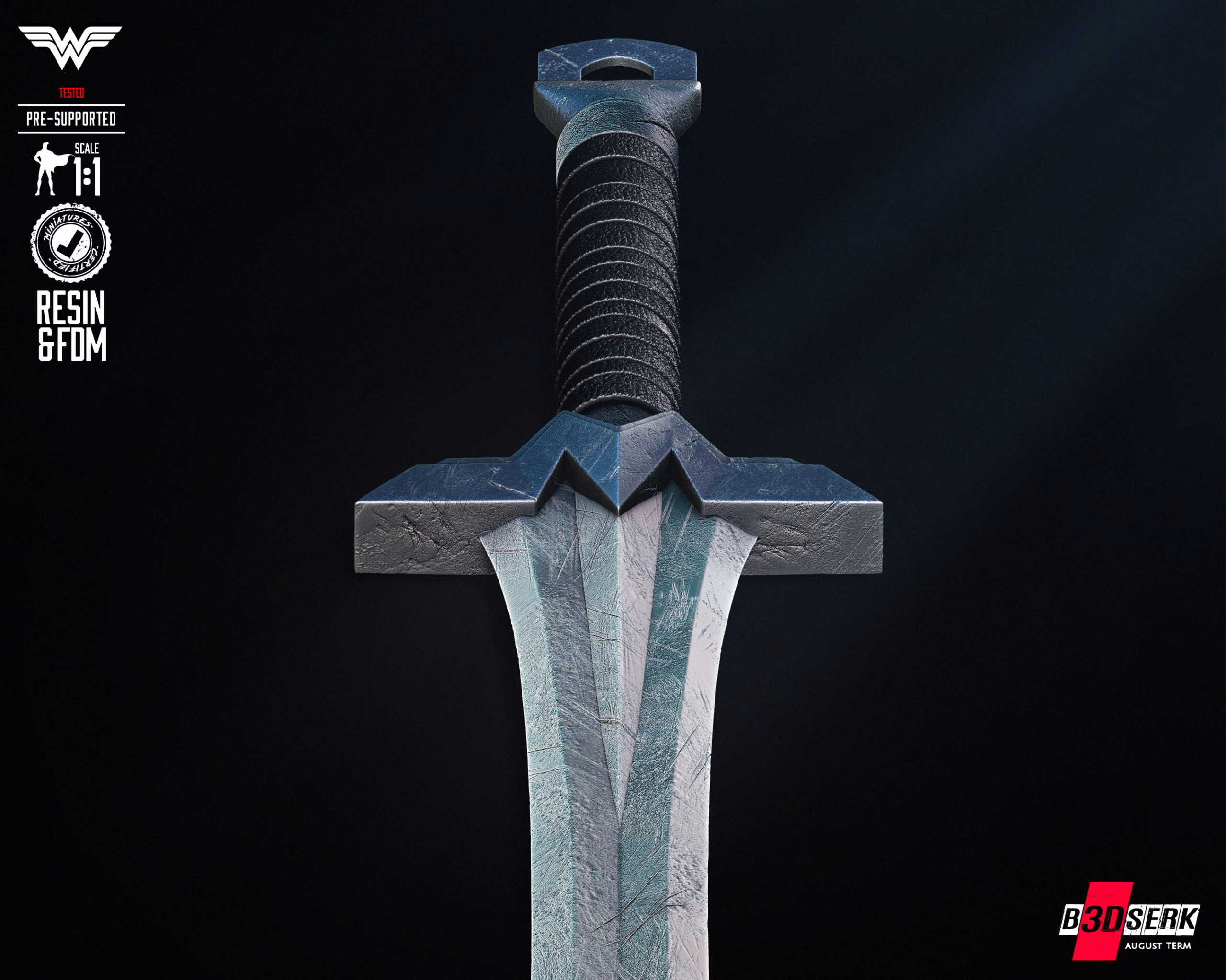 Wondergirl Sword STL file for 3D printing