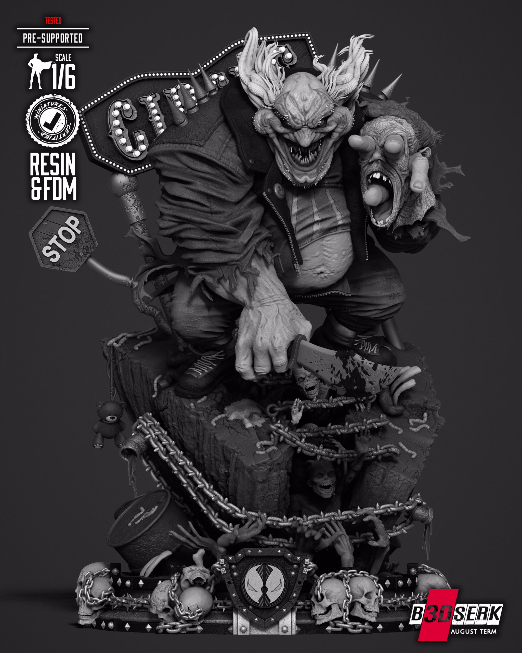 Violator Clown Sculpture - Image 2
