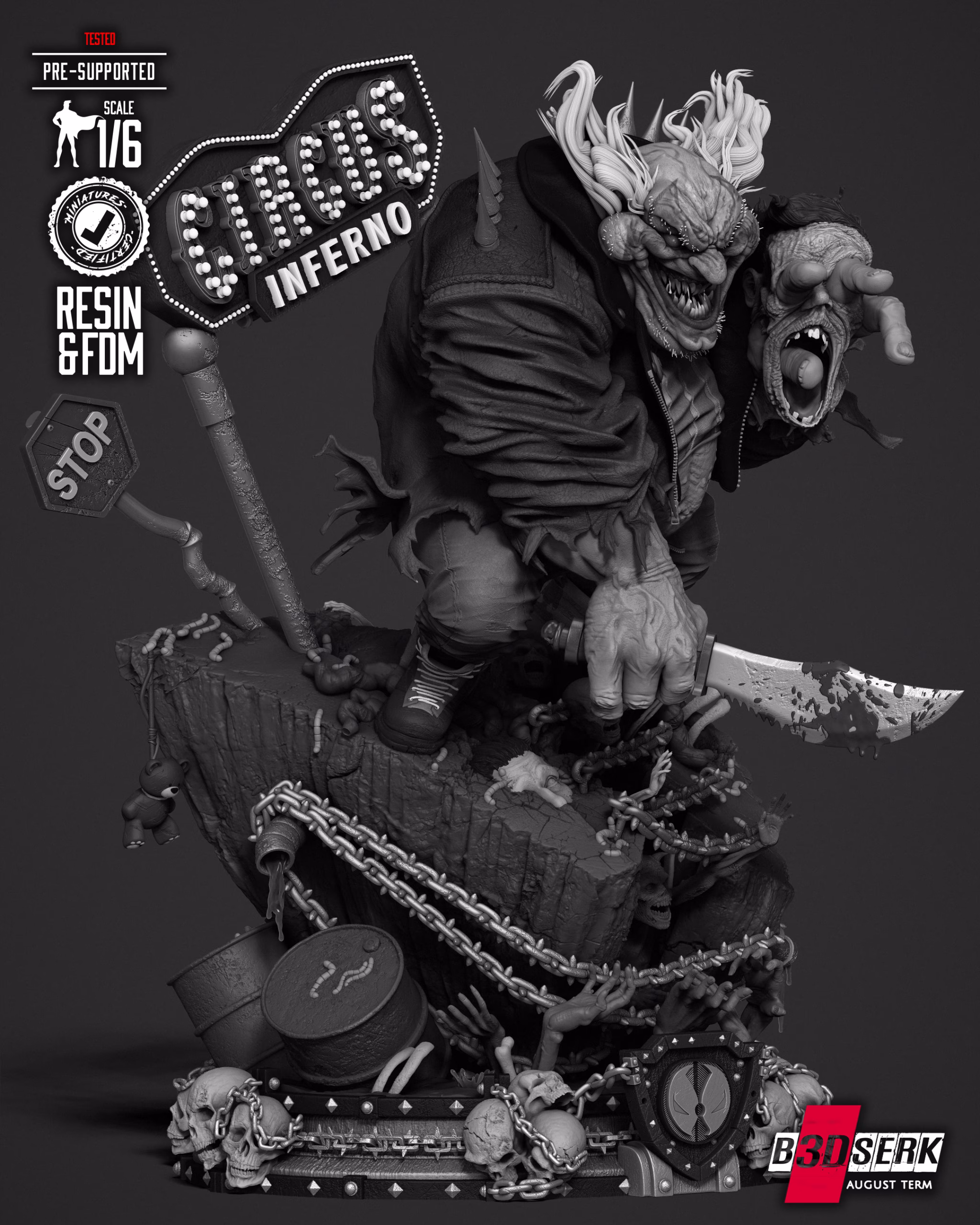 Violator Clown Sculpture - Image 3