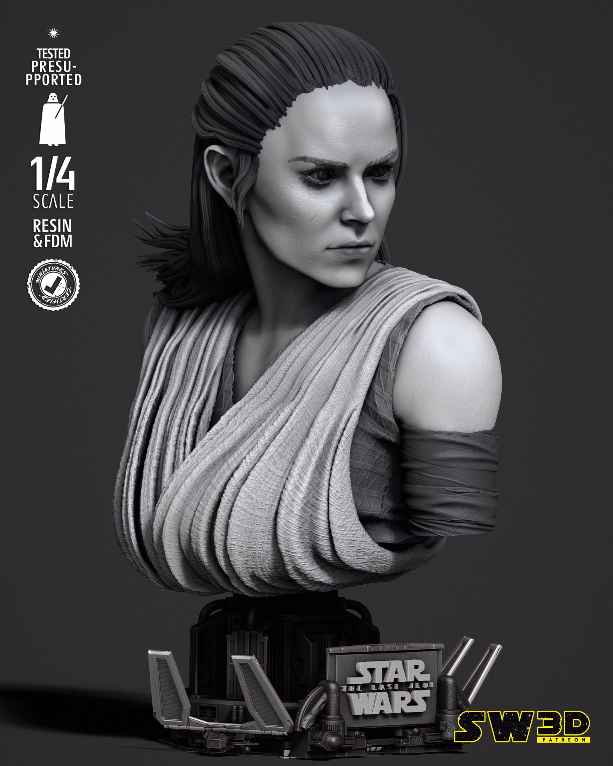 Rey Portrait Bust - Image 3