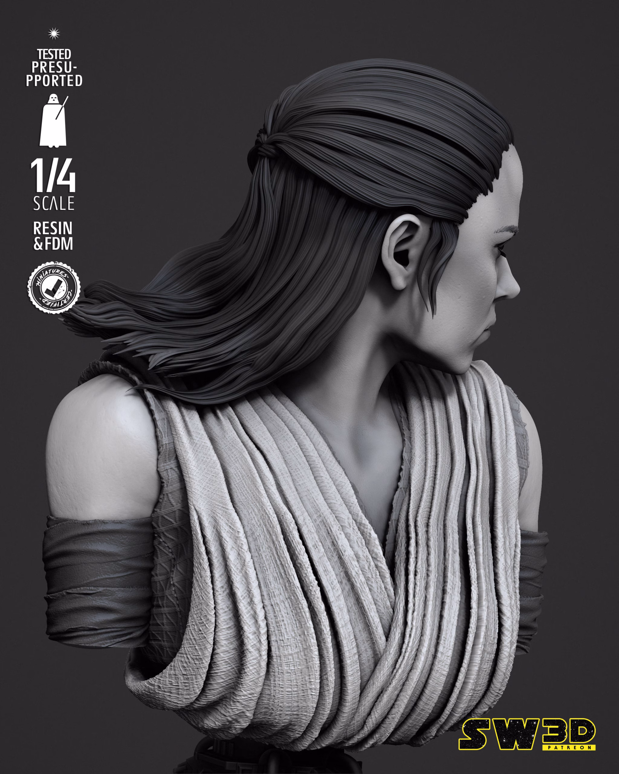 Rey Portrait Bust - Image 4