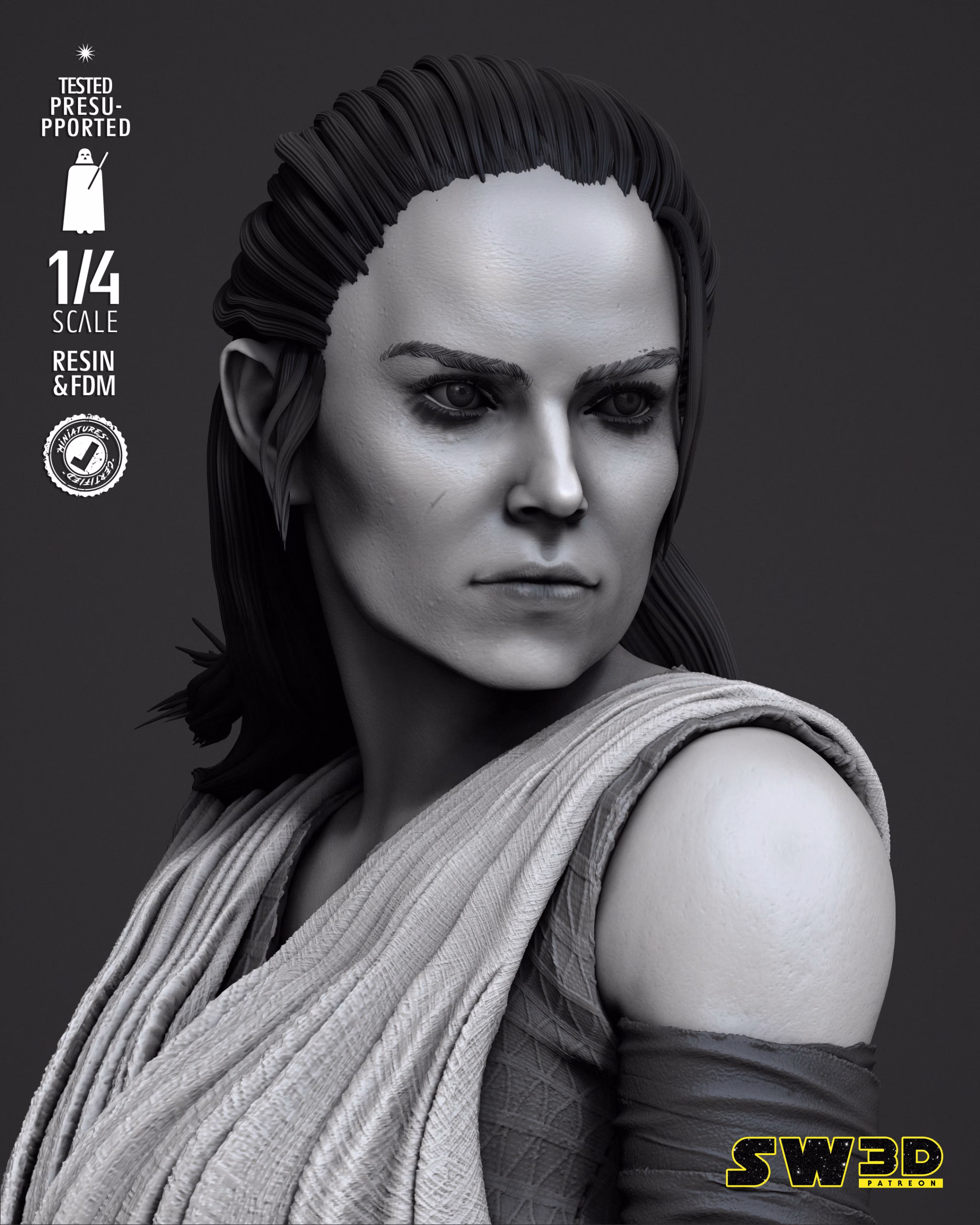 Rey Portrait Bust - Image 5