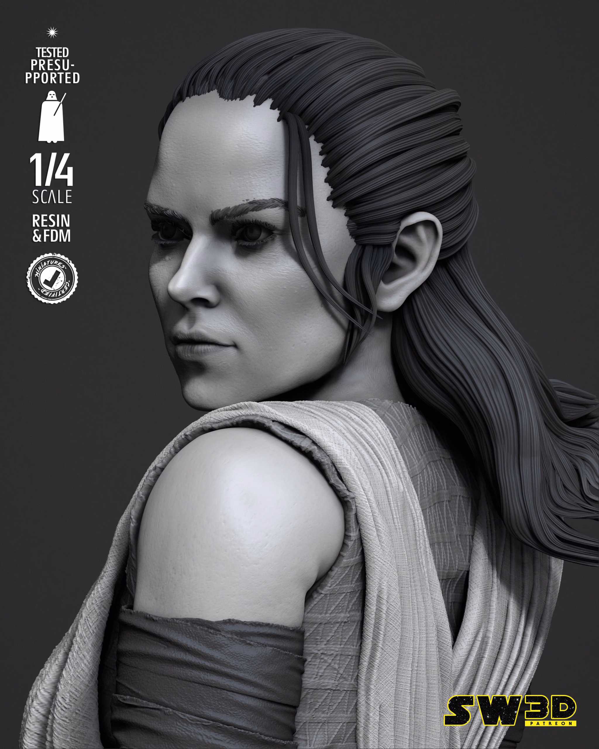 Rey Portrait Bust - Image 6