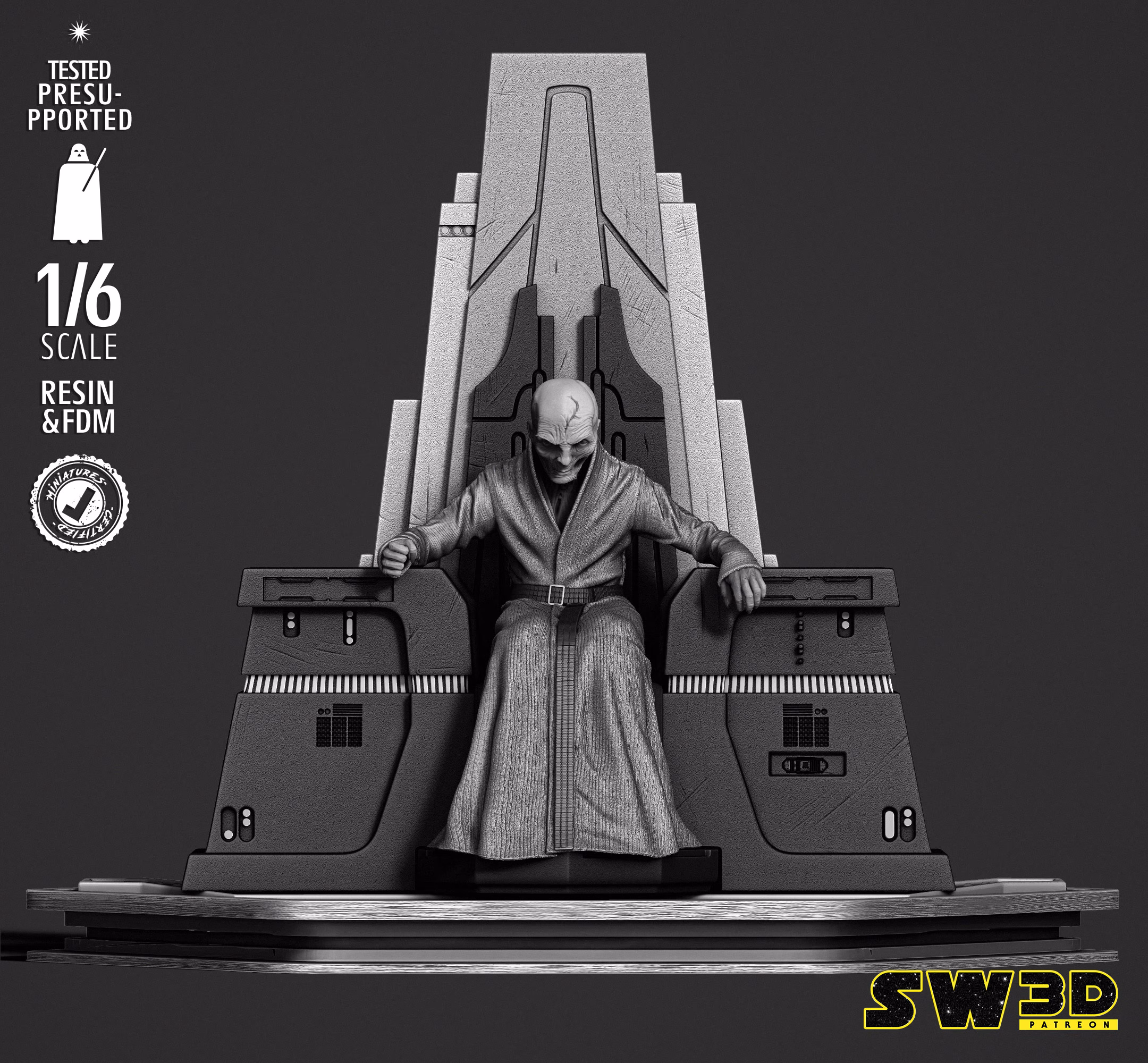 Lord Snoke Sculpture - Image 2