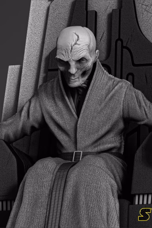 Lord Snoke Sculpture STL file for 3D printing