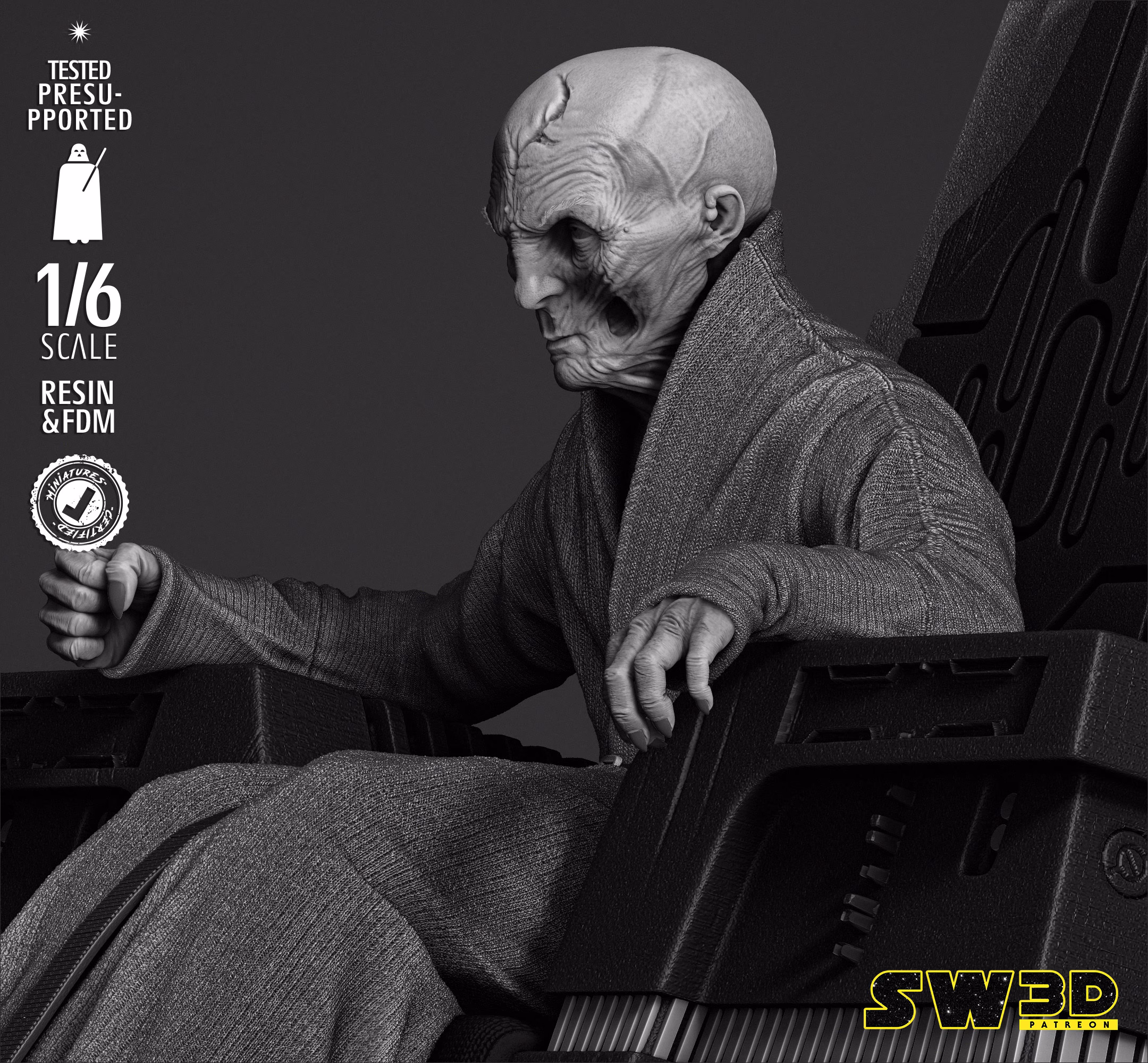 Lord Snoke Sculpture - Image 4