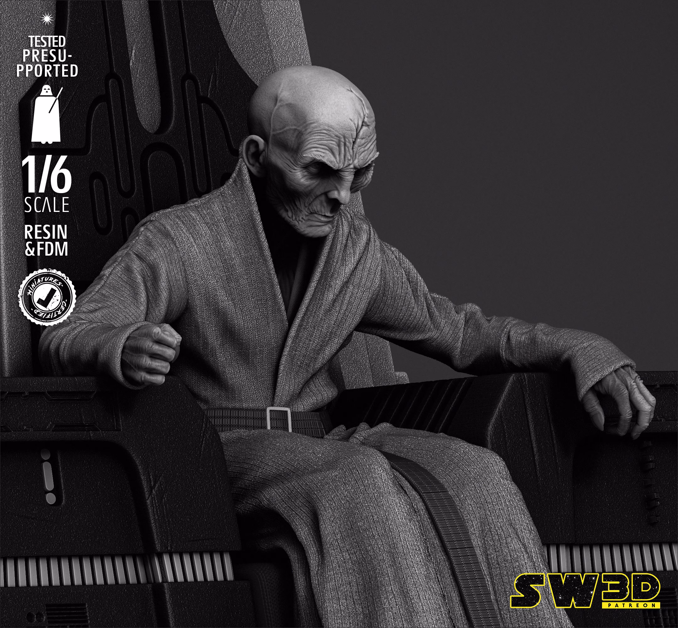 Lord Snoke Sculpture - Image 5