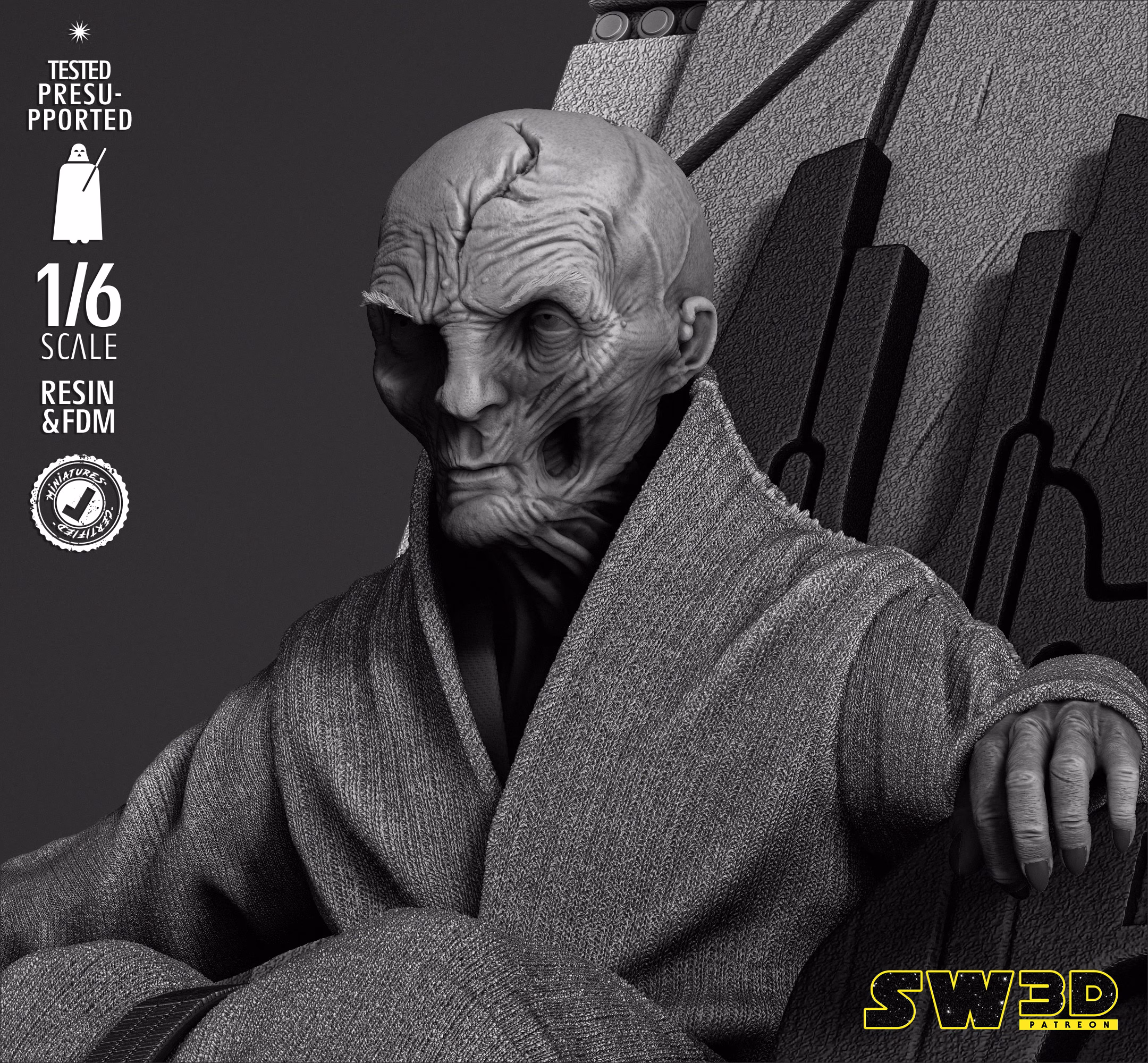 Lord Snoke Sculpture - Image 6