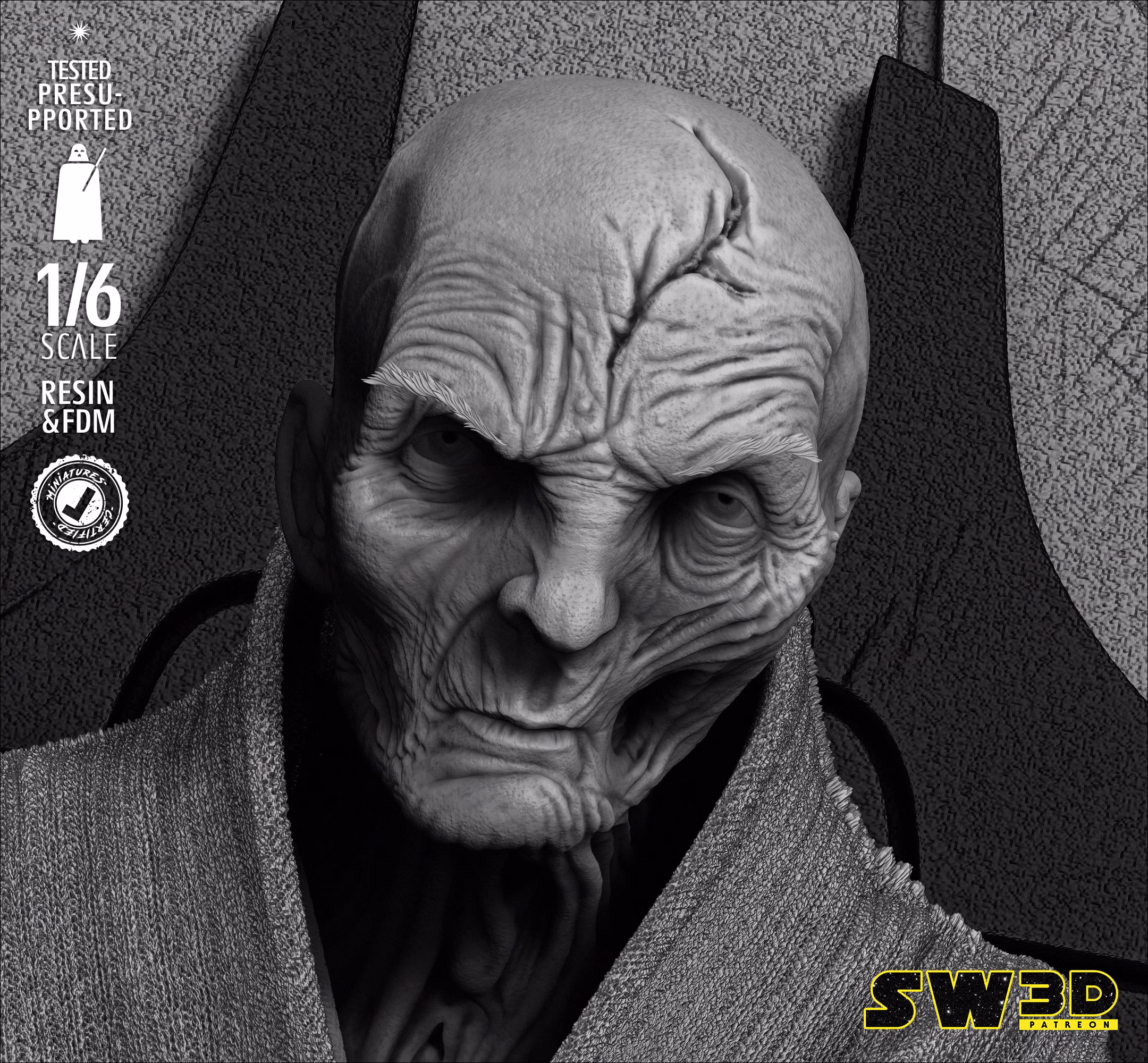 Lord Snoke Sculpture - Image 7