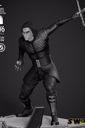 Kylo Ren Sculpture STL file for 3D printing