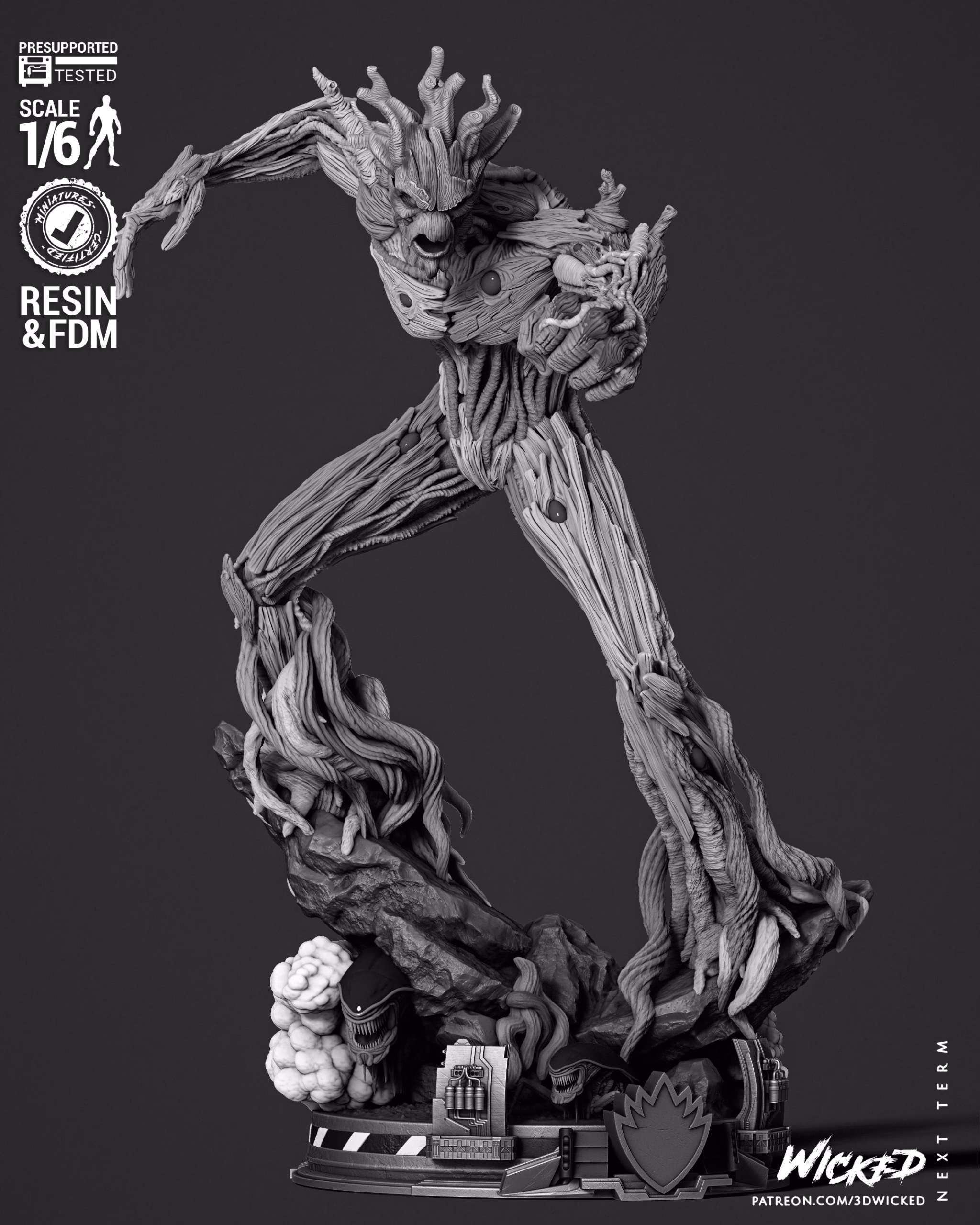 Groot Comic Version Sculpture (Tested) - Image 3