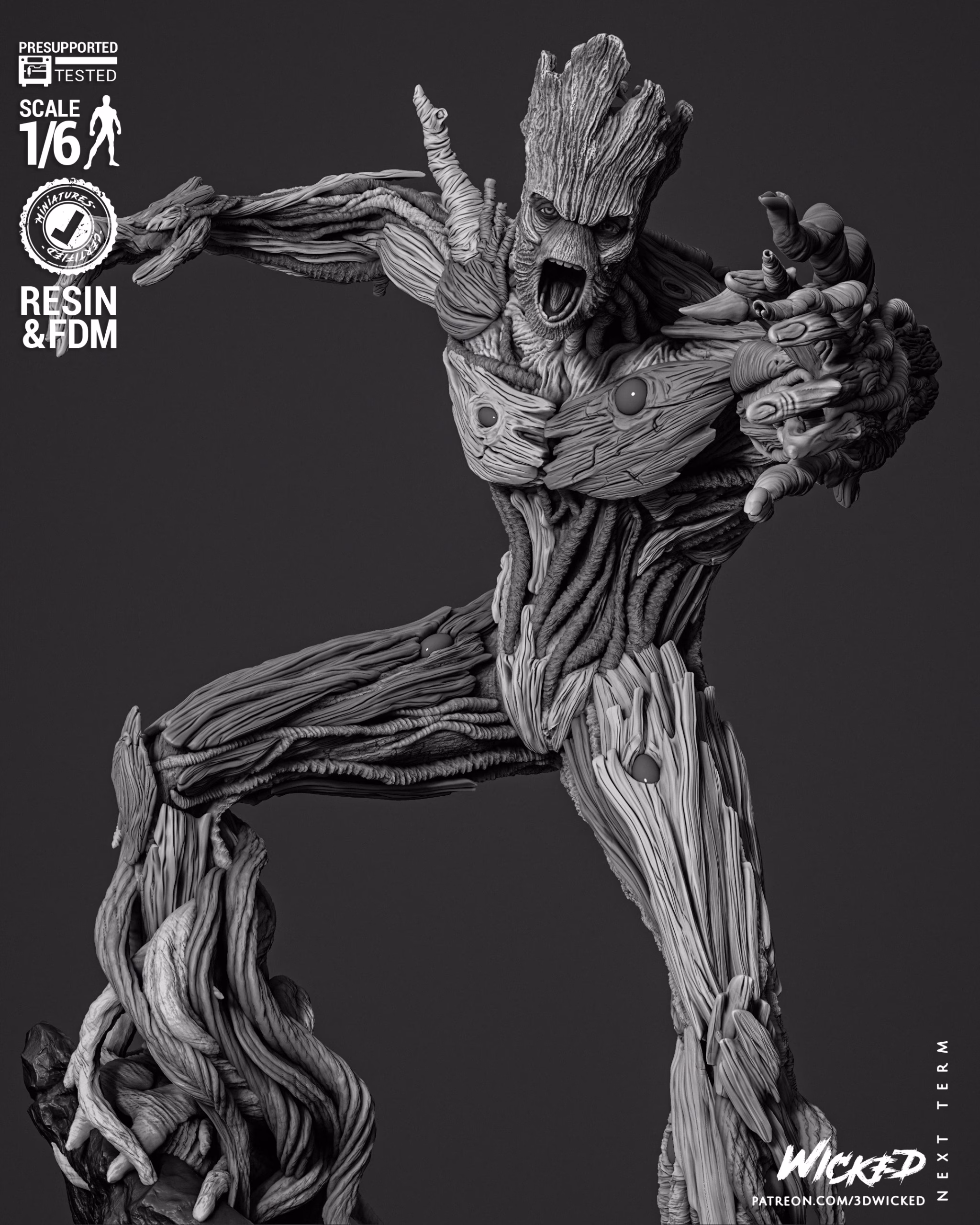 Groot Comic Version Sculpture (Tested) - Image 5
