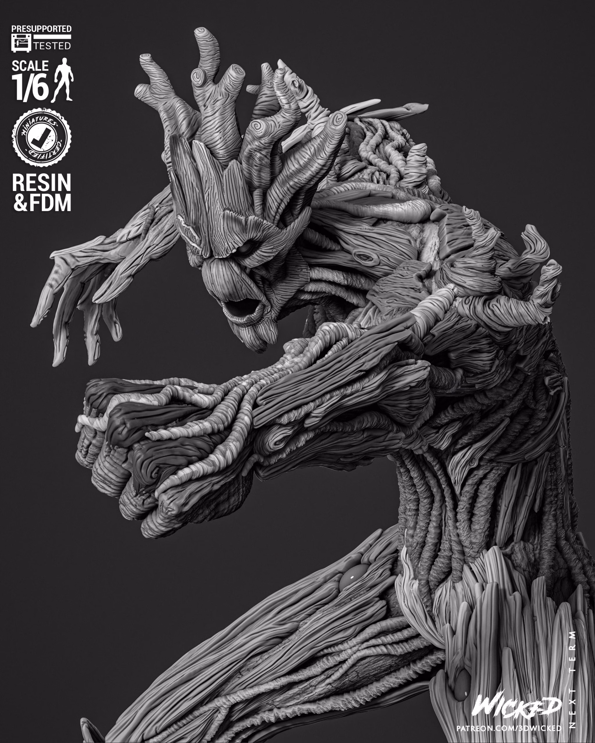 Groot Comic Version Sculpture (Tested) - Image 6