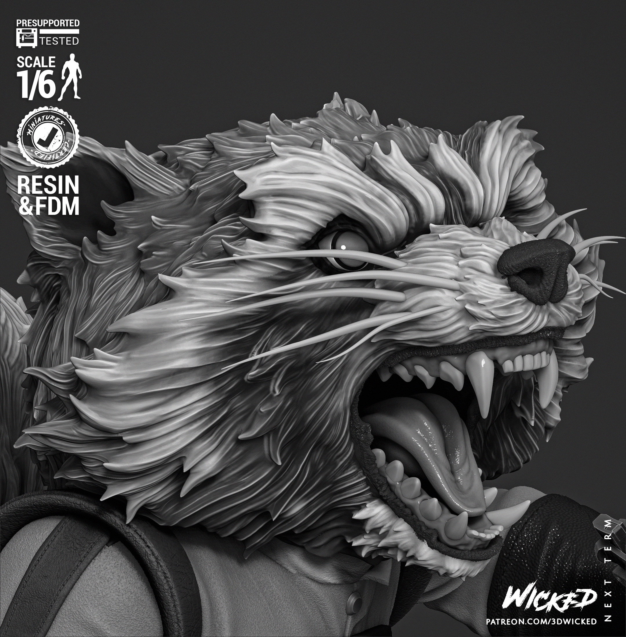 Rocket Comic Version Sculpture (Tested) - Image 12