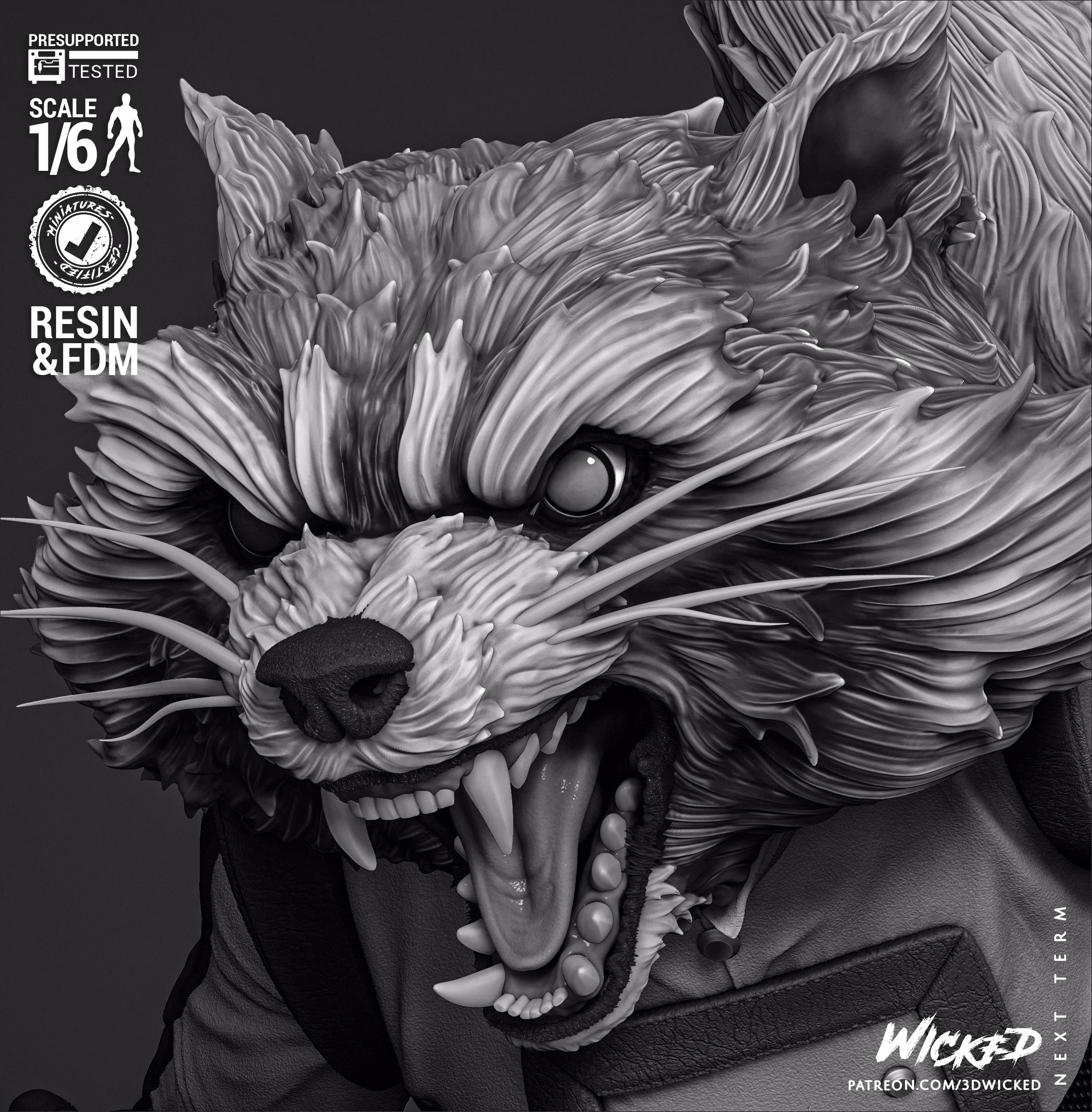 Rocket Comic Version Sculpture (Tested) - Image 4