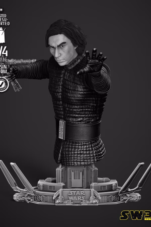 Kylo Ren Bust STL file for 3D printing