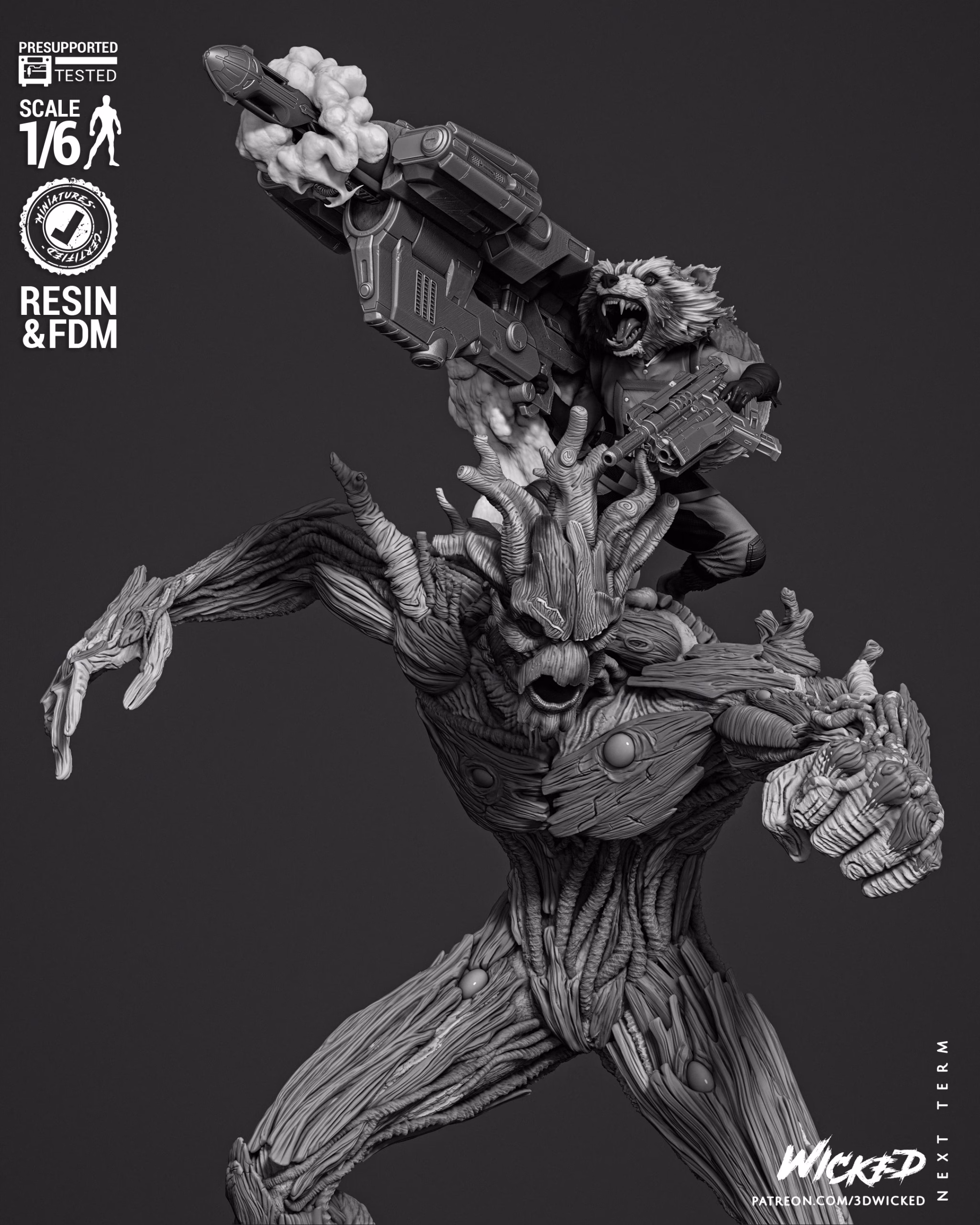 Groot and Rocket Diorama (Tested) - Image 4