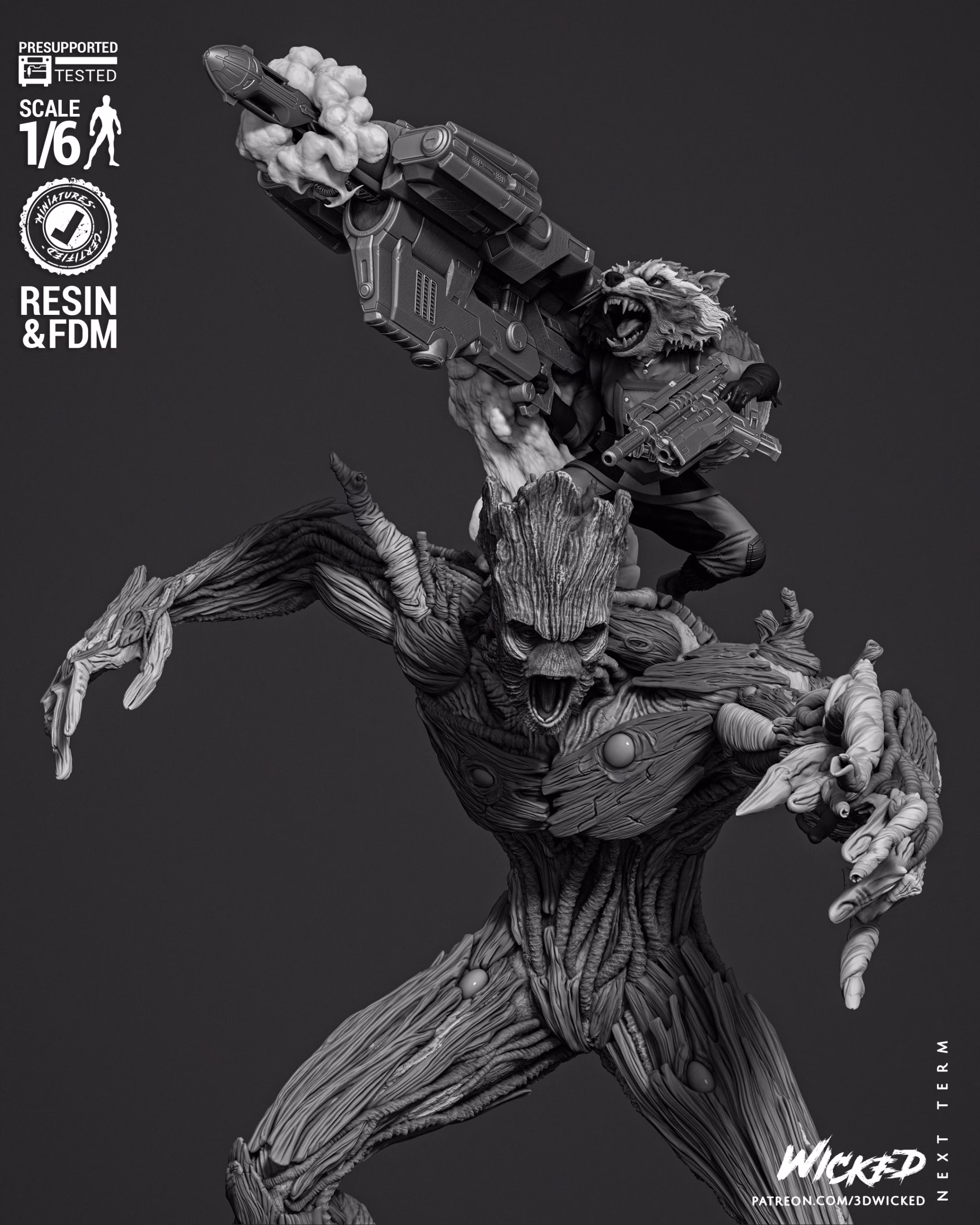 Groot and Rocket Diorama (Tested) - Image 5