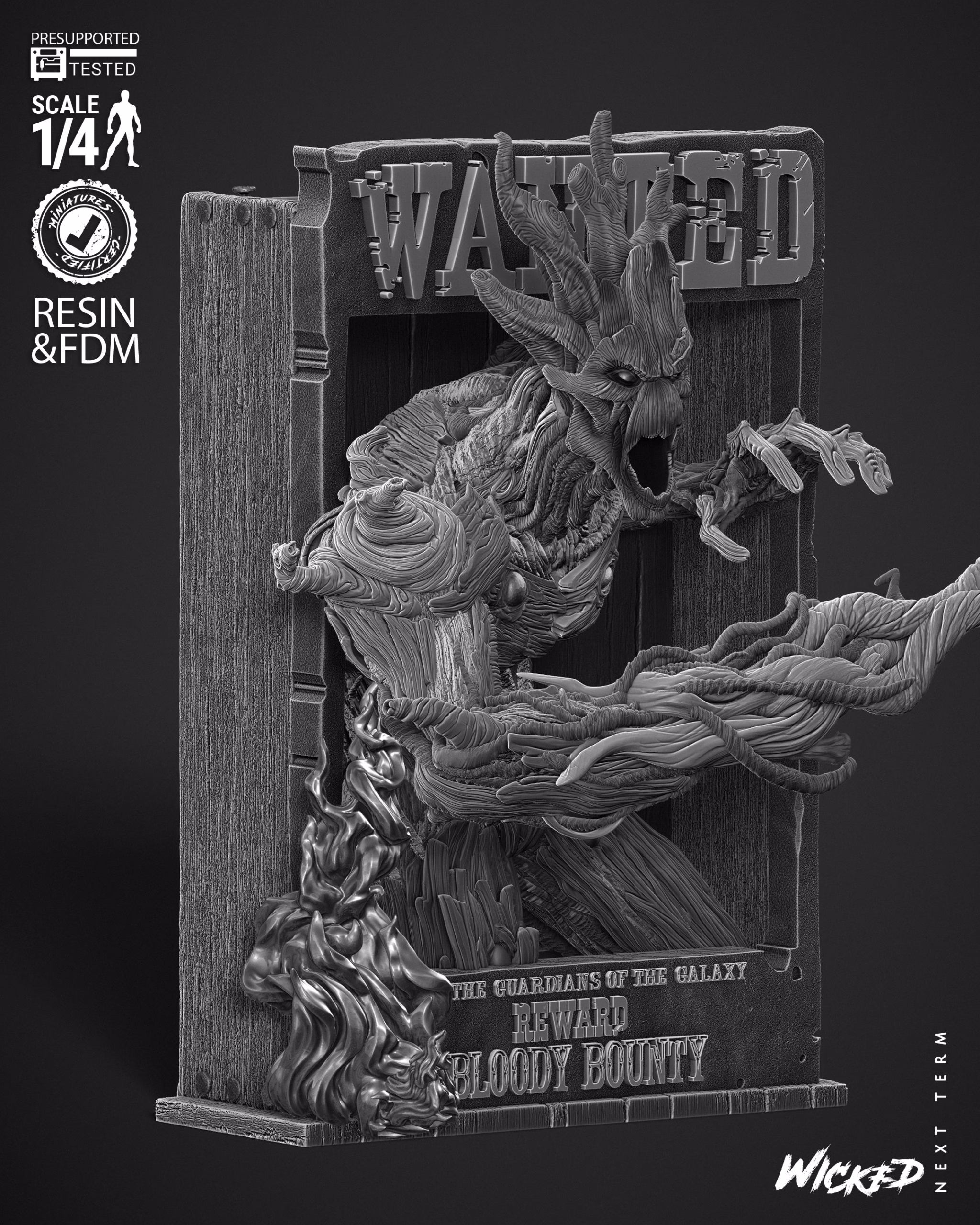 Groot Comic Version Poster Bust (Tested) - Image 3