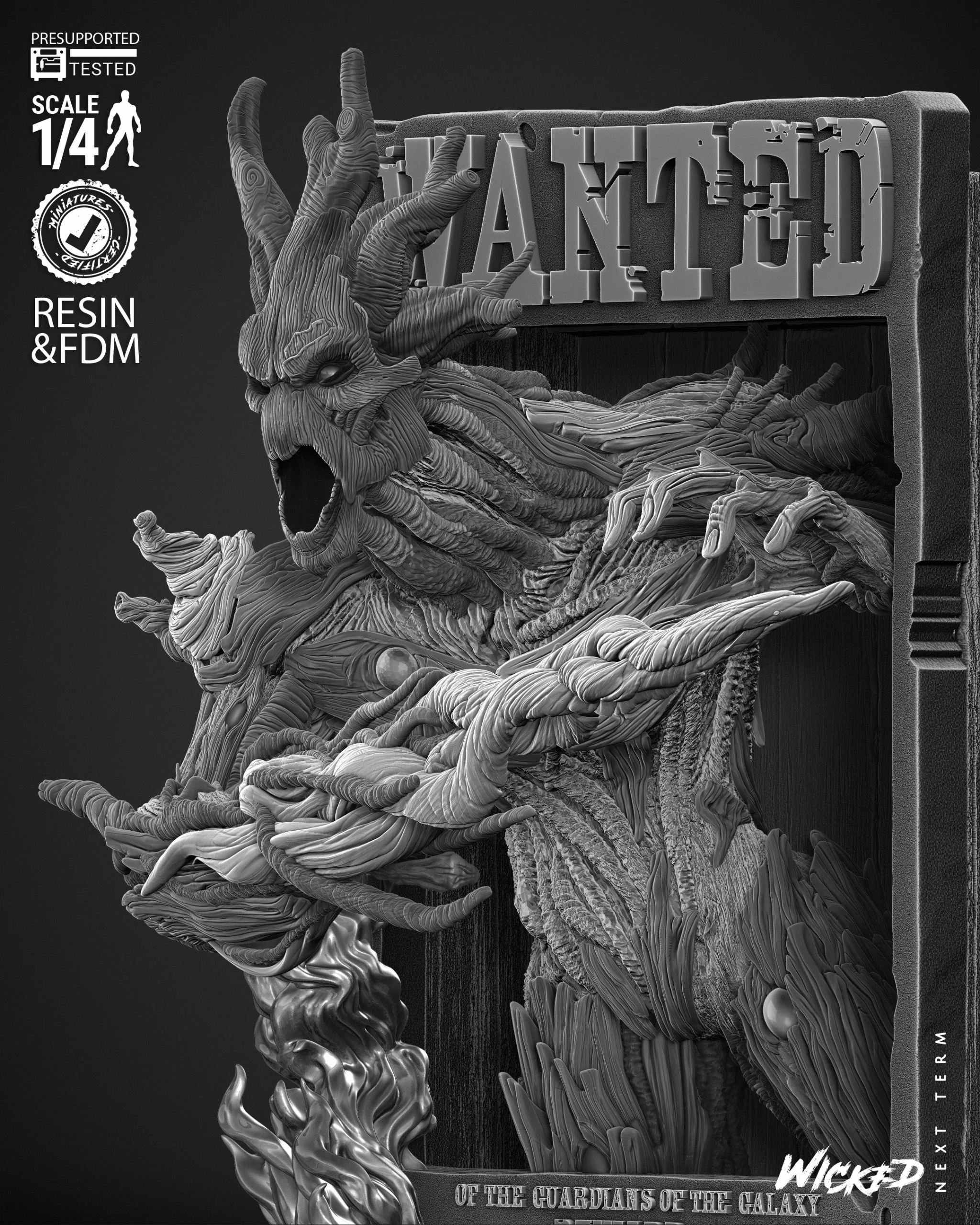 Groot Comic Version Poster Bust (Tested) - Image 7