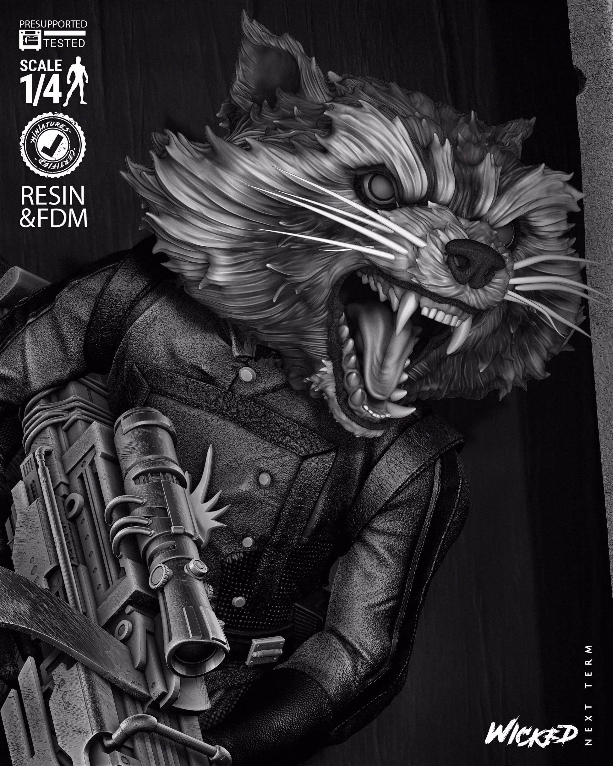 Rocket Comic Version Poster Bust (Tested) - Image 4