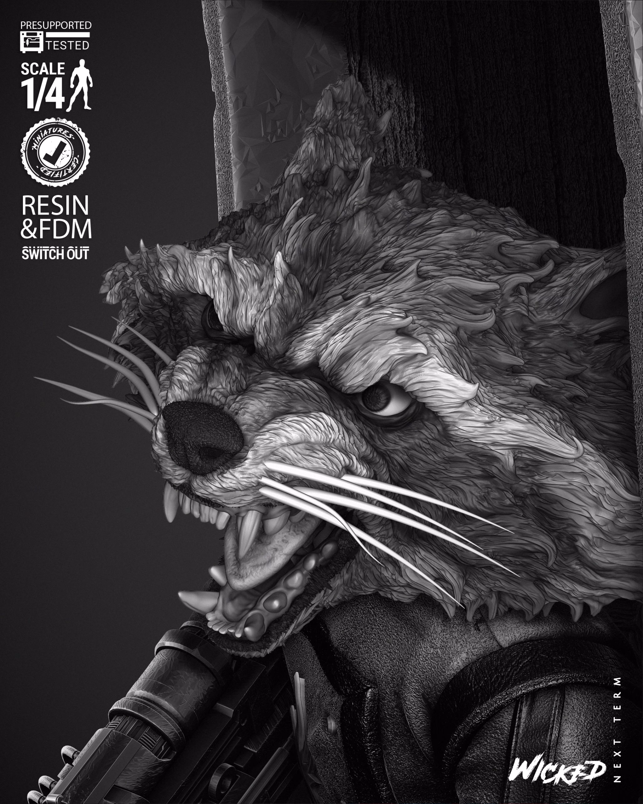 Rocket Comic Version Poster Bust (Tested) - Image 5