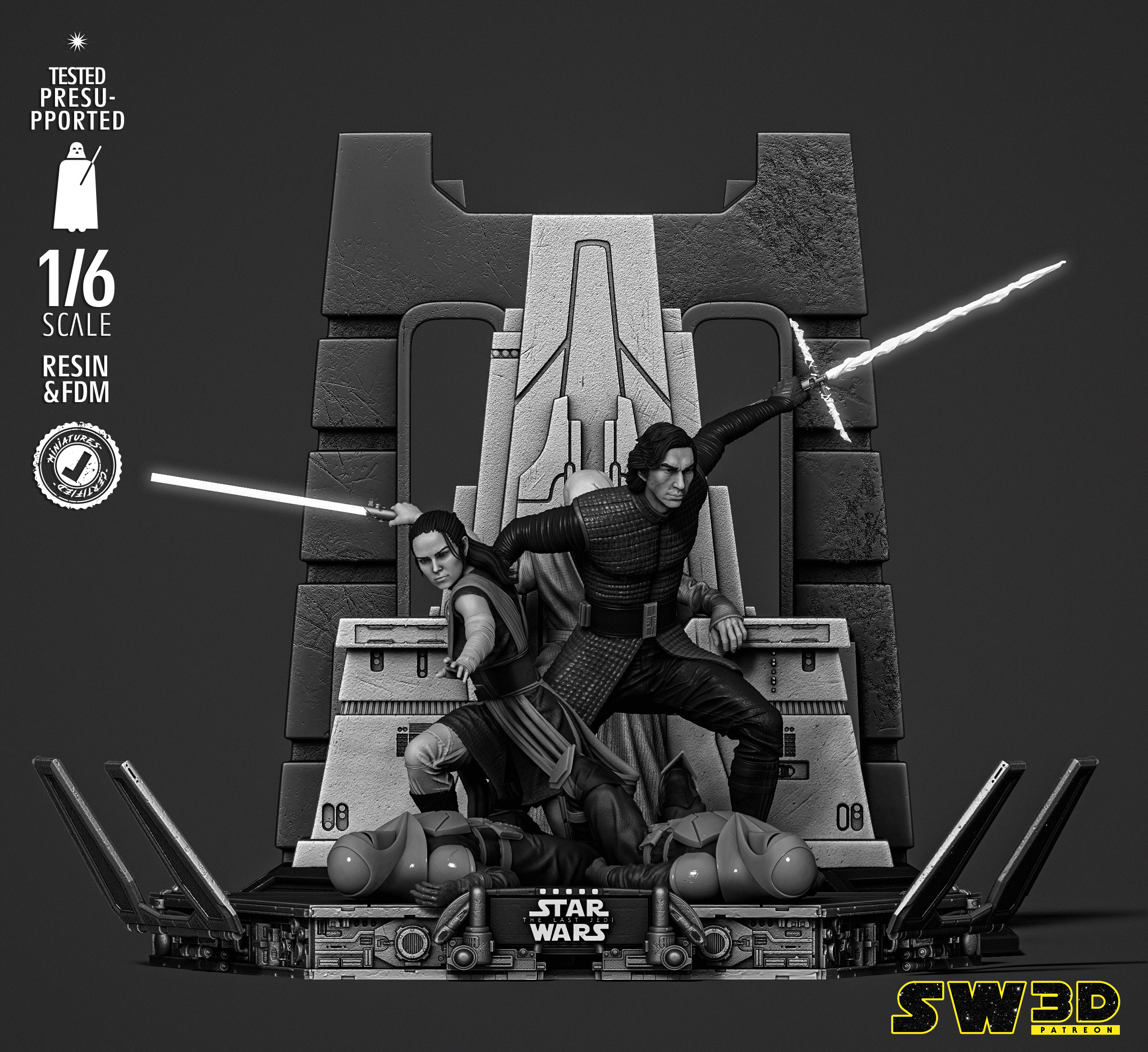 Kylo Ren and Rey Diorama - Image 8