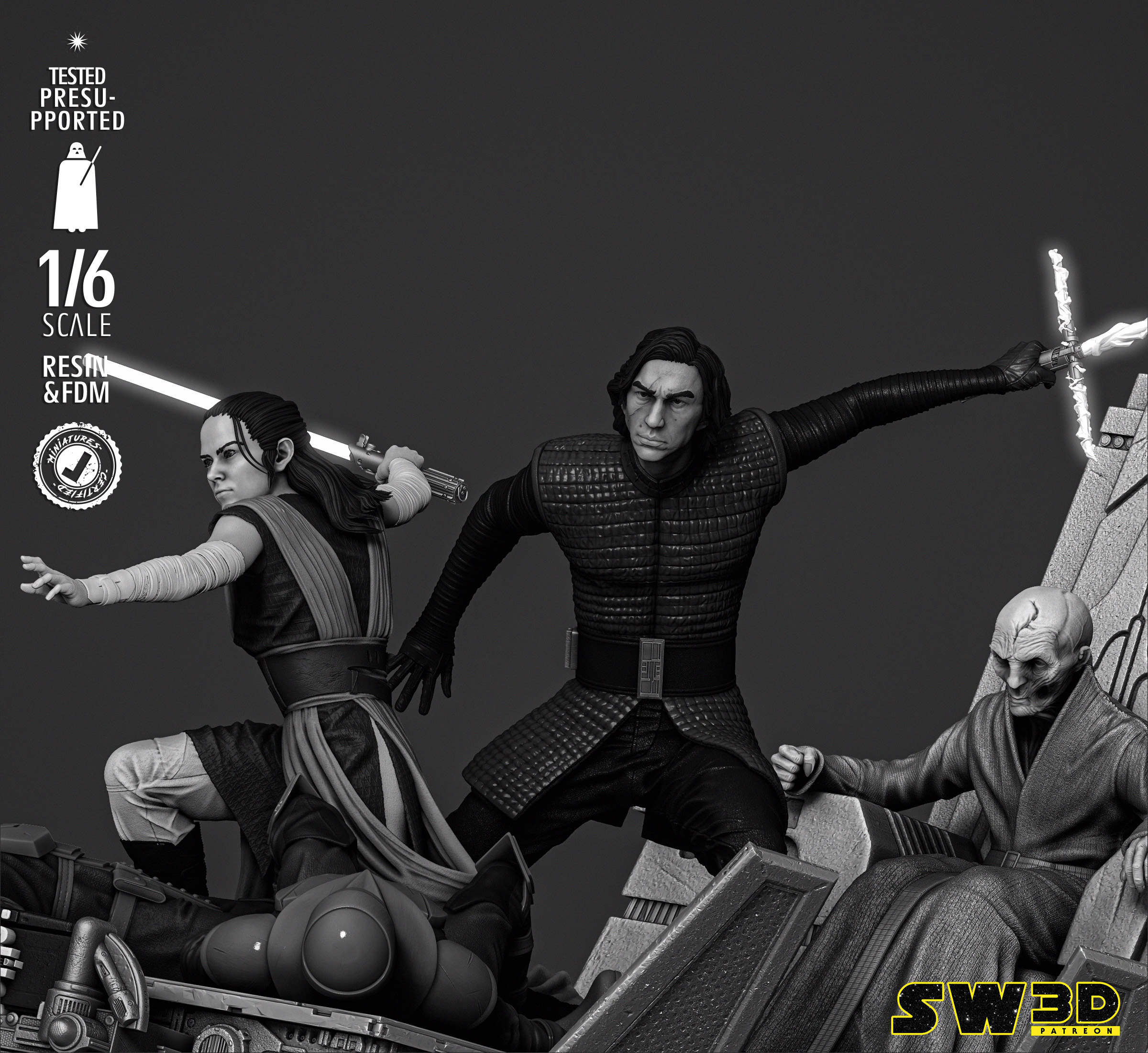 Kylo Ren and Rey Diorama - Image 9