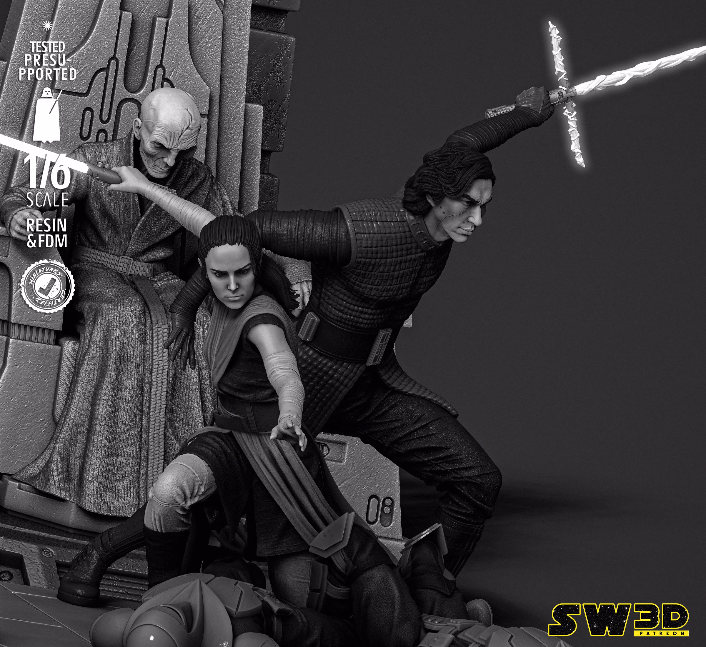 Kylo Ren and Rey Diorama - Image 2