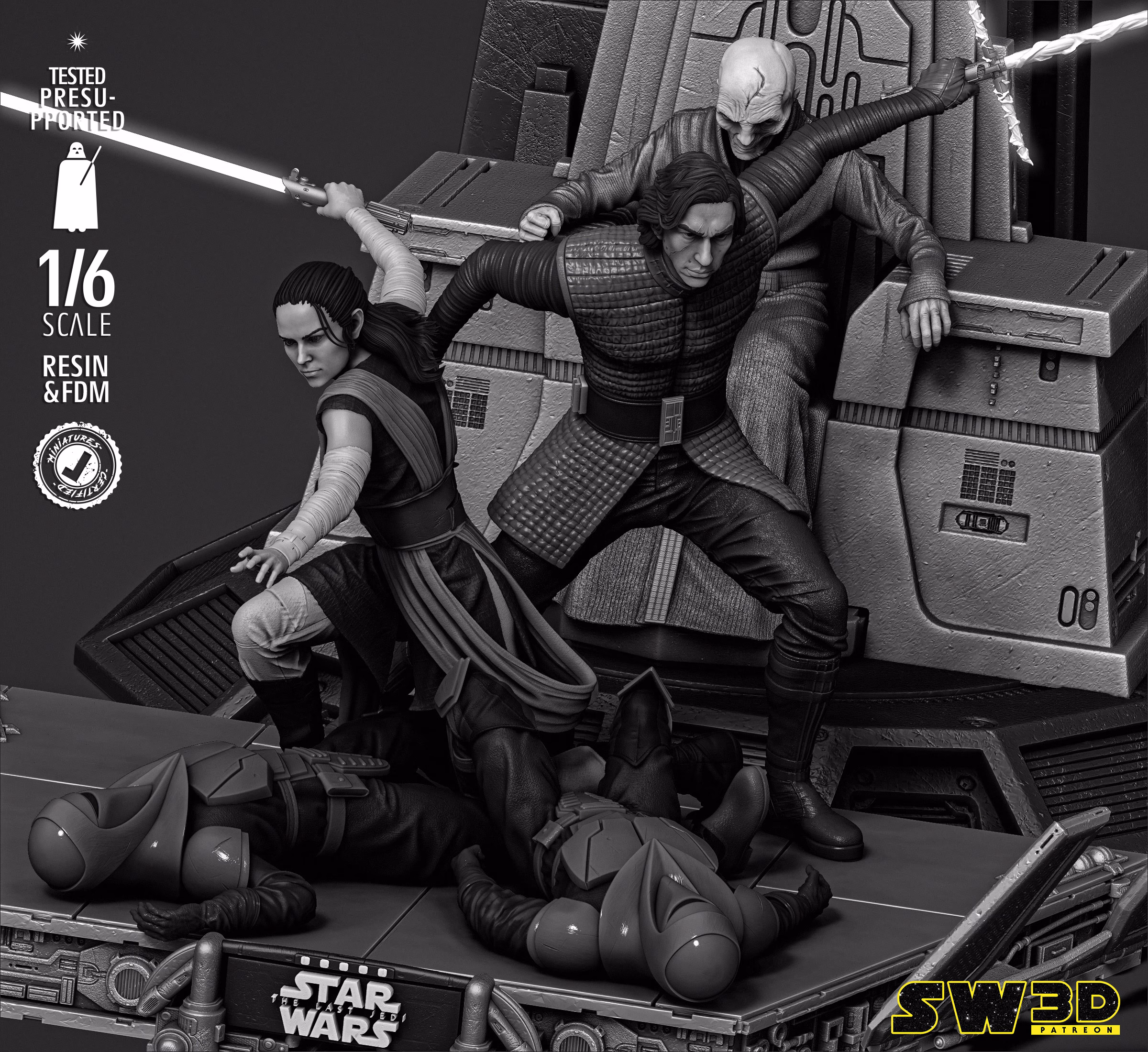 Kylo Ren and Rey Diorama - Image 3