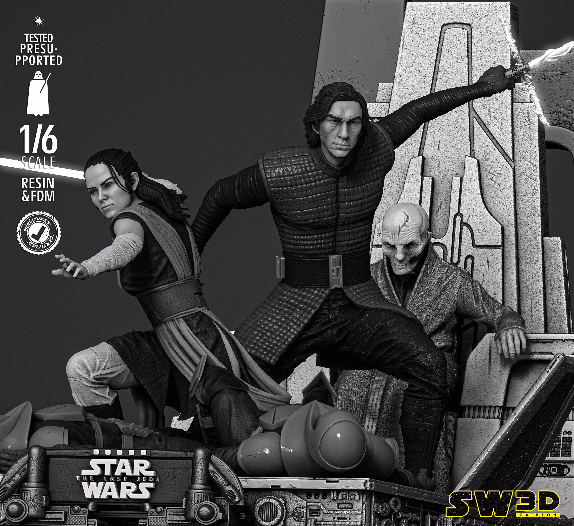 Kylo Ren and Rey Diorama - Image 4