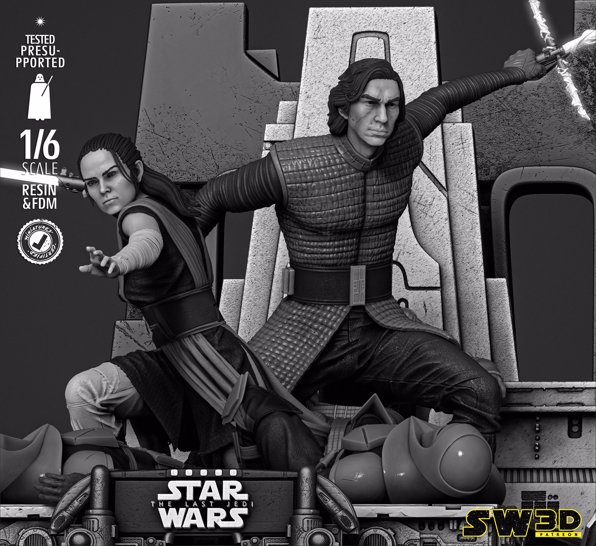 Kylo Ren and Rey Diorama - Image 6