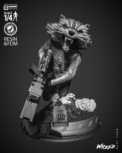 Rocket Comic Version Bust (Tested)