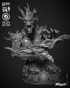 Groot Comic Version Bust  (Tested)
