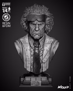Dr. Emmett Brown Portrait Bust (Tested)