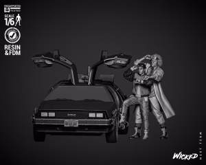 Back To The Future Diorama With DeLorean  (Tested)
