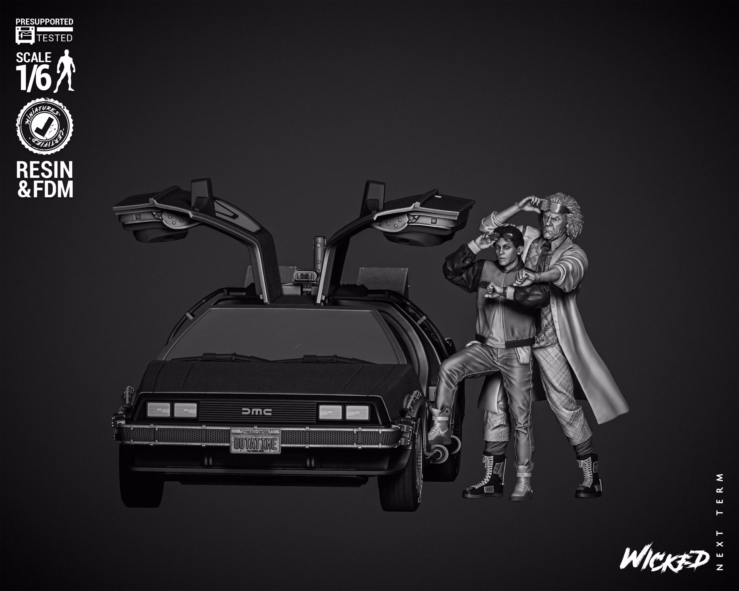 Back To The Future Diorama With DeLorean (Tested)