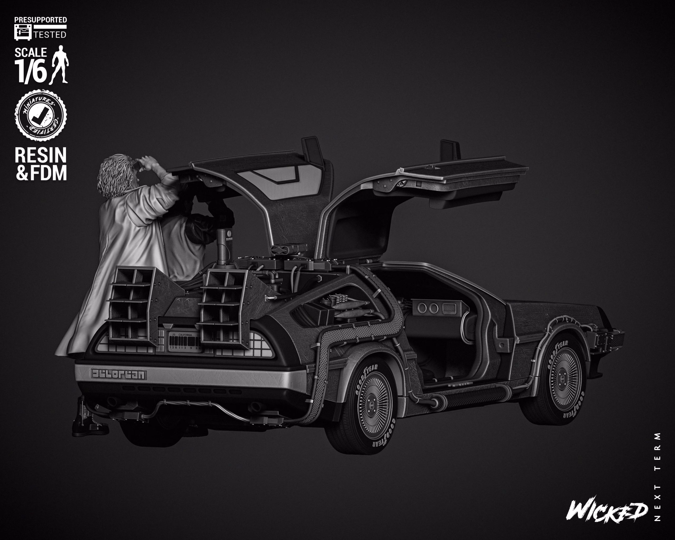 Back To The Future Diorama With DeLorean (Tested) - Image 12