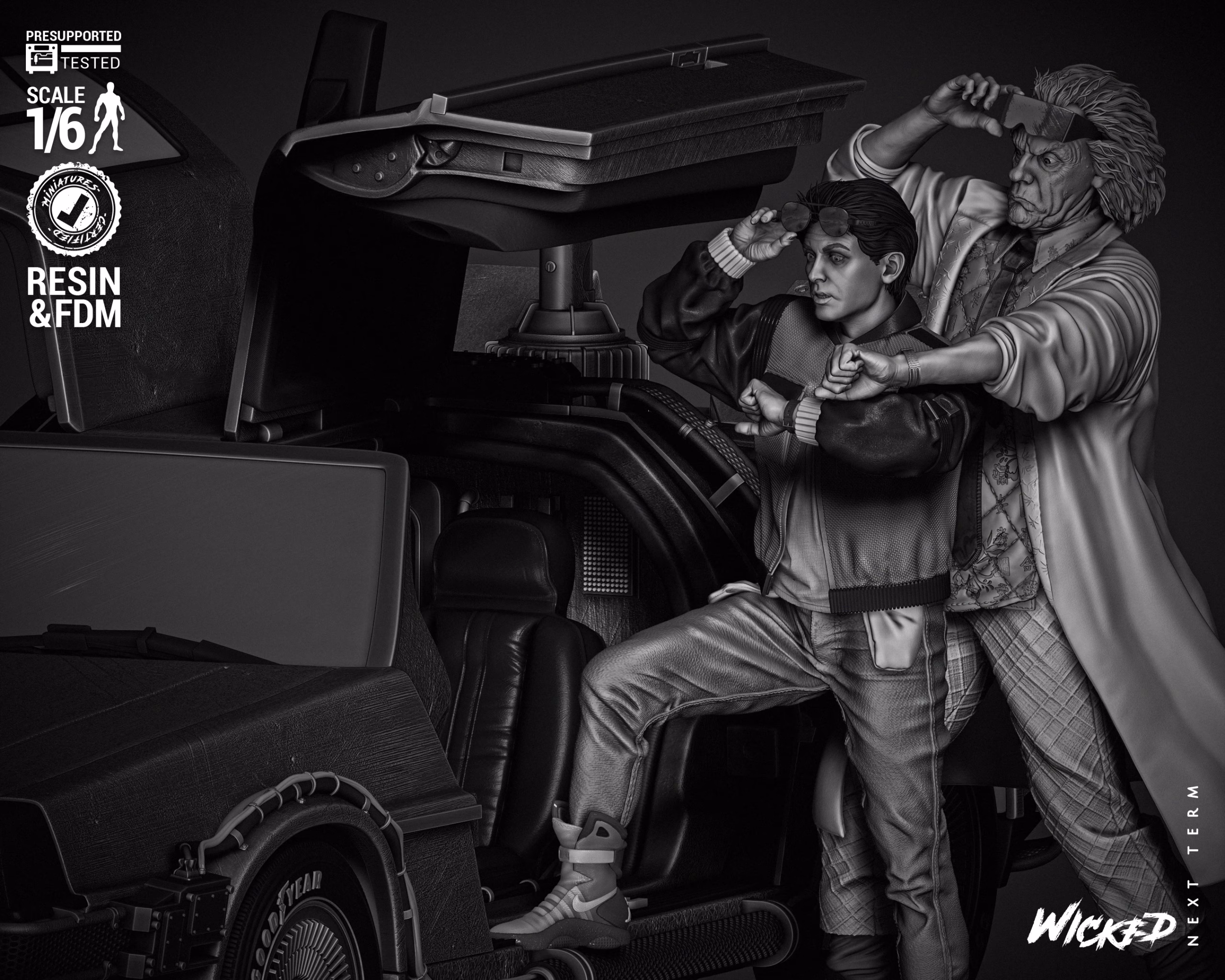 Back To The Future Diorama With DeLorean (Tested) - Image 2
