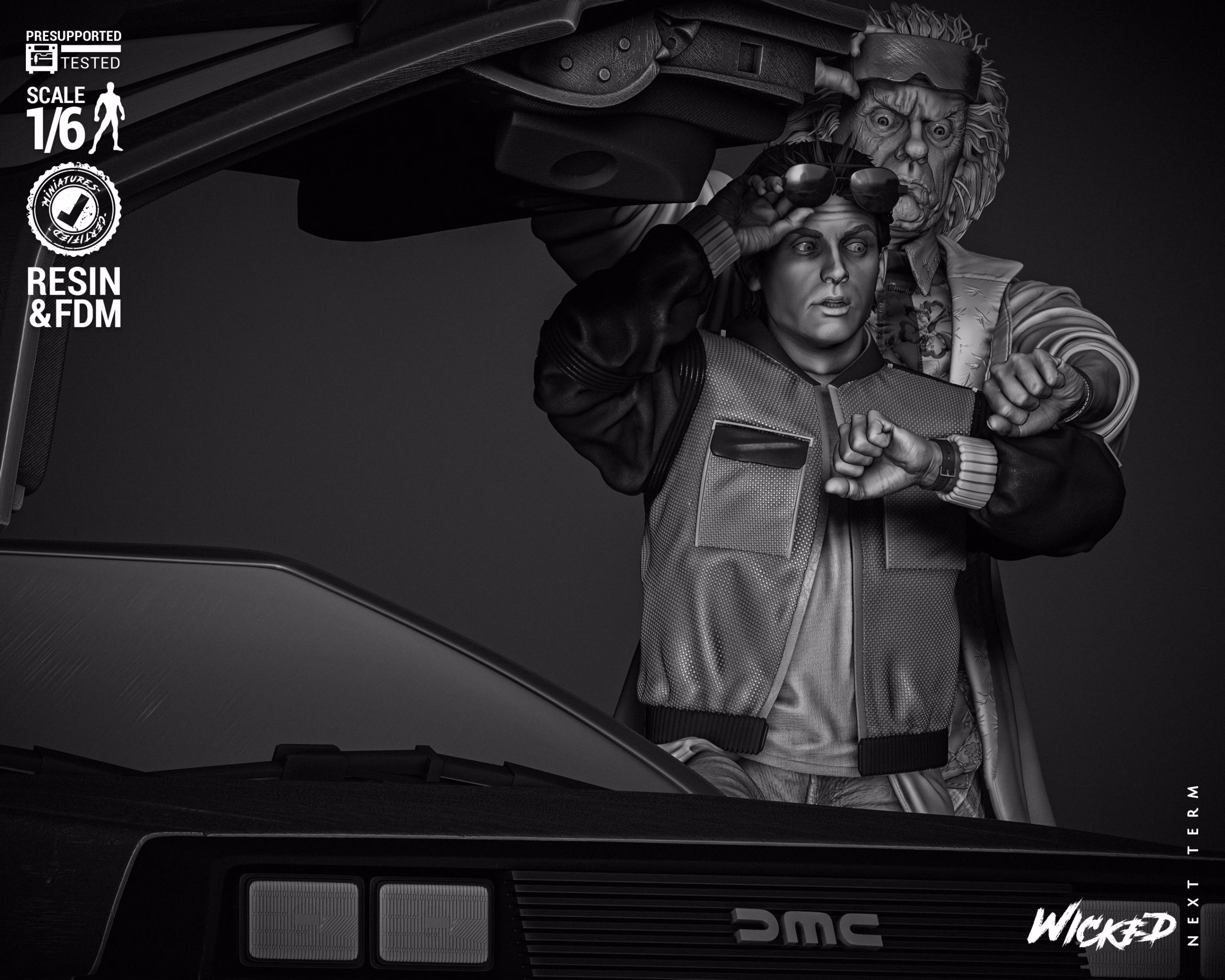 Back To The Future Diorama With DeLorean (Tested) - Image 4