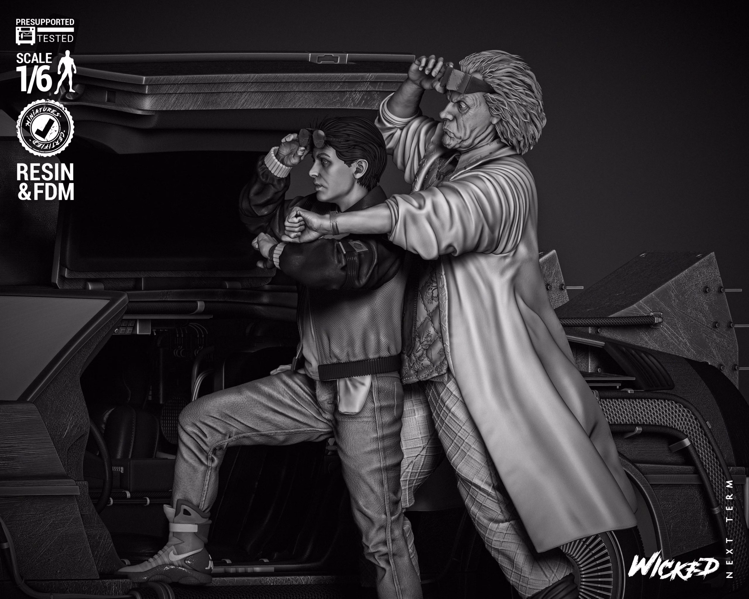 Back To The Future Diorama With DeLorean (Tested) - Image 5
